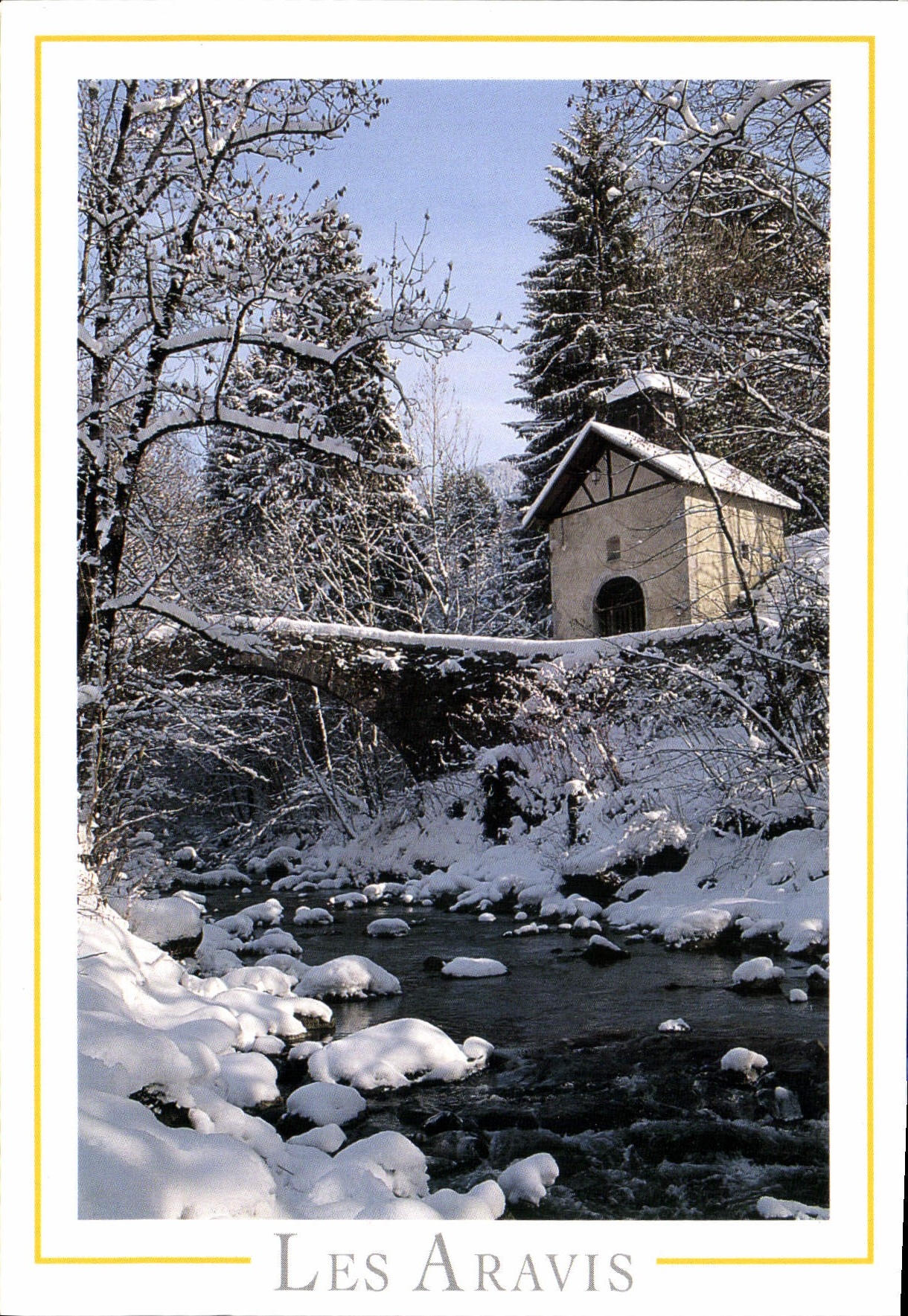 CPM Massif des Aravis la Chapelle des Villards sur Rhones XVII siecle