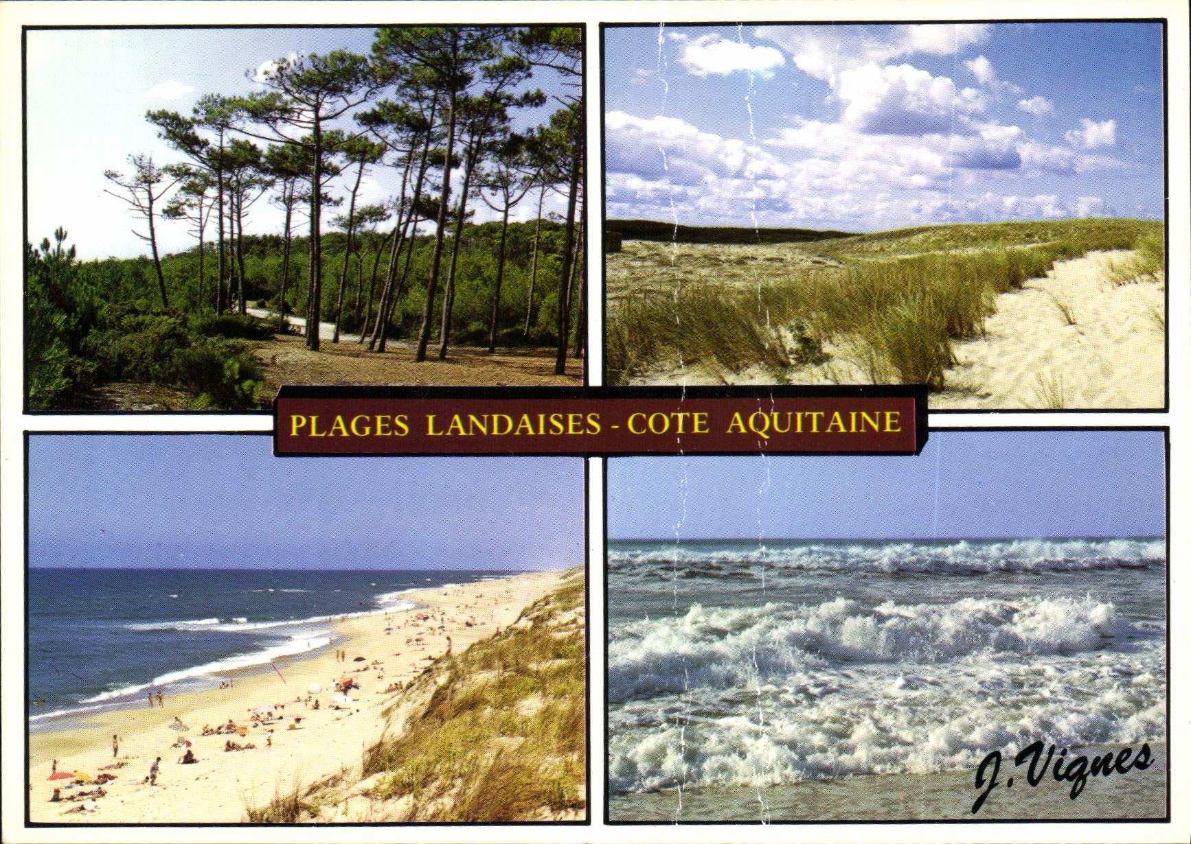 CPM Visage des Landes Vacances Paisibles et Douceur oceane sur la Cote d'Aquitaine