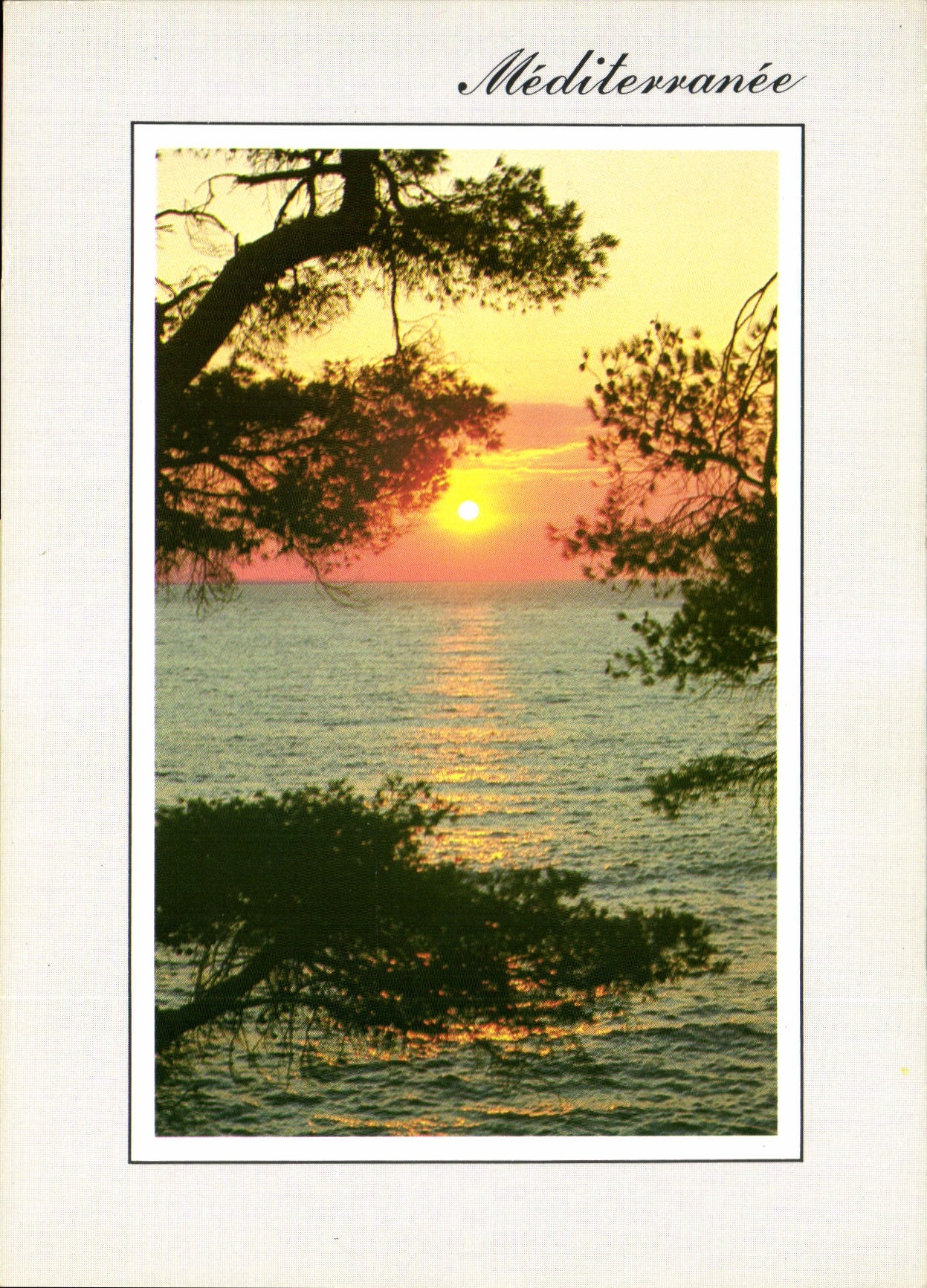CPM Coucher de Soleil en Mediterranee 
