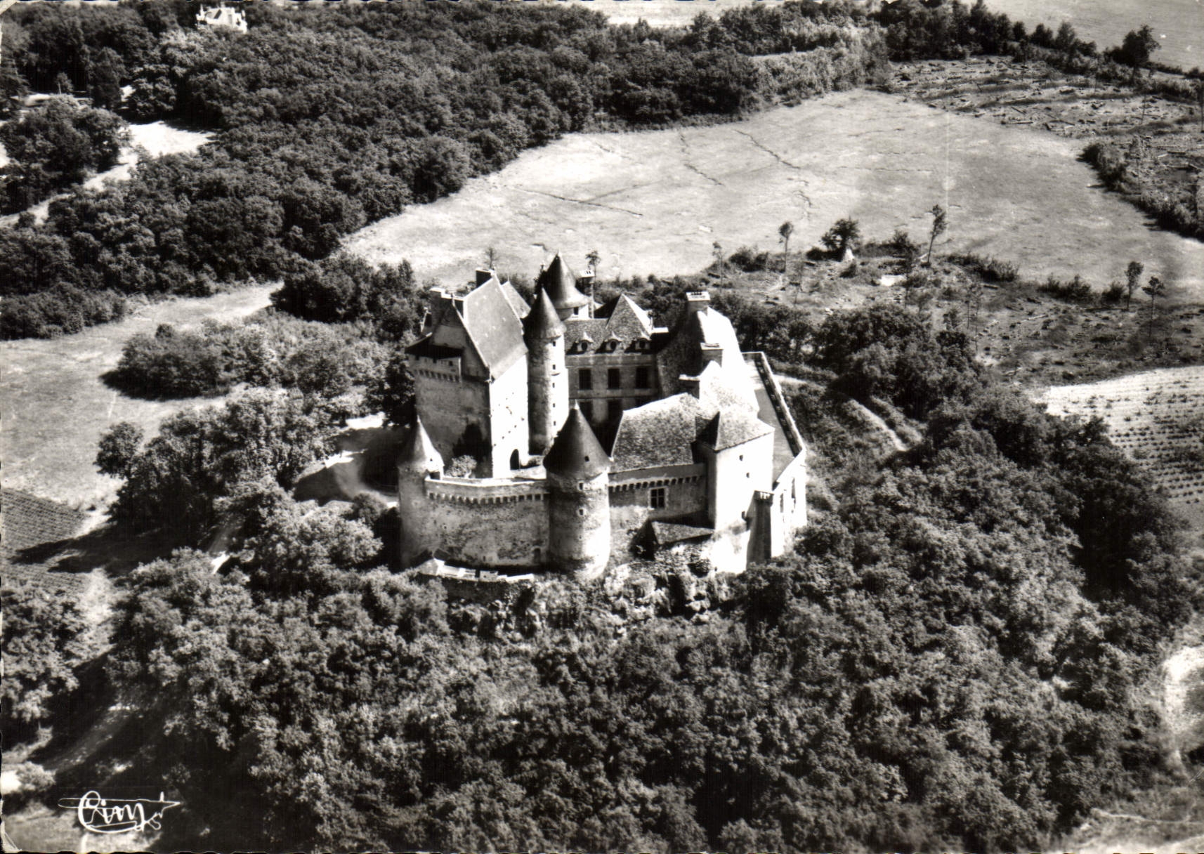 CPM Rosnay Indre vue aerienne Chateau du Bouchet en Brenne 