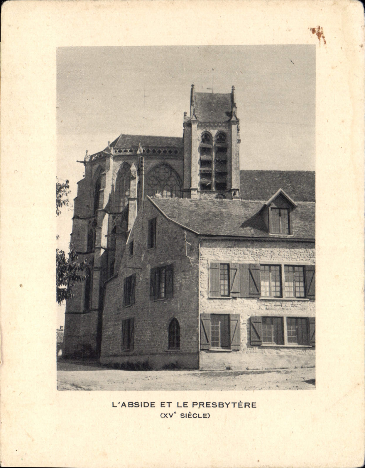 CPM L'Abside et le Presbytere XV siecle