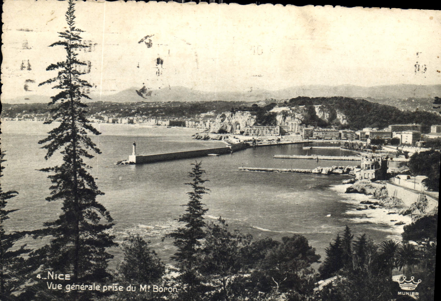 CPM Nice vue generale prise du Mt Boron 
