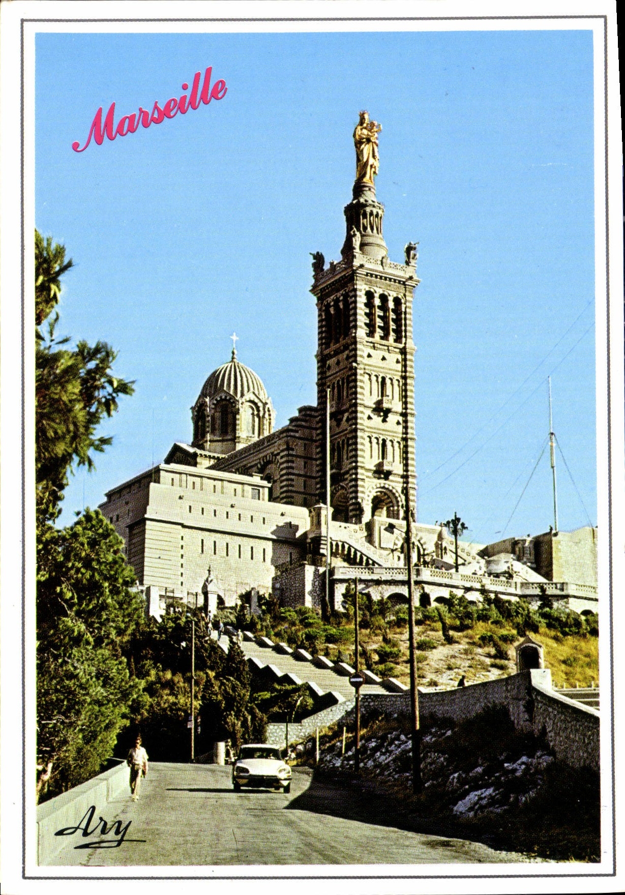 CPM Marseille Basilique Notre Dame de la Garde 