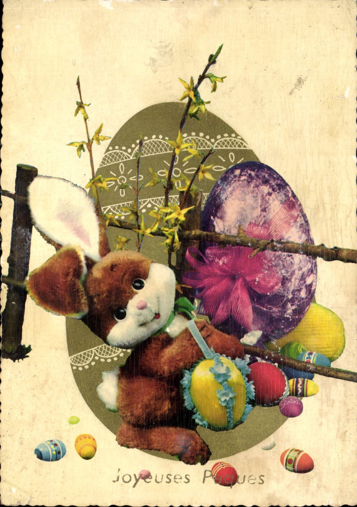 CPM Joyeuses Paques Lapin