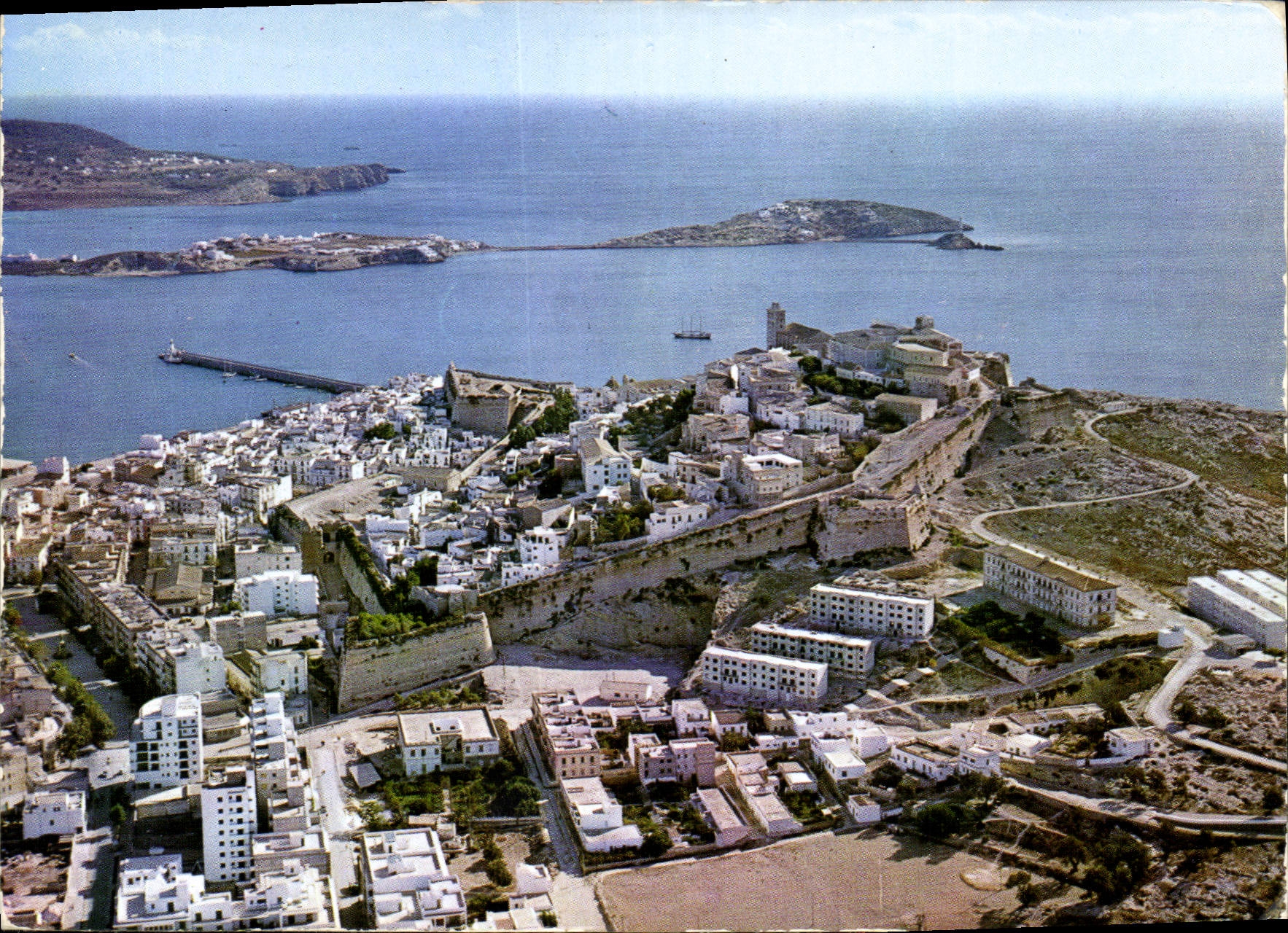 CPM Ibiza Baleares vue d'avion 