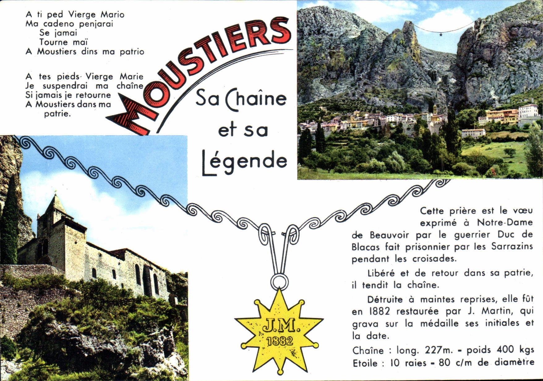 CPM Moustiers sa chaine et sa Legende