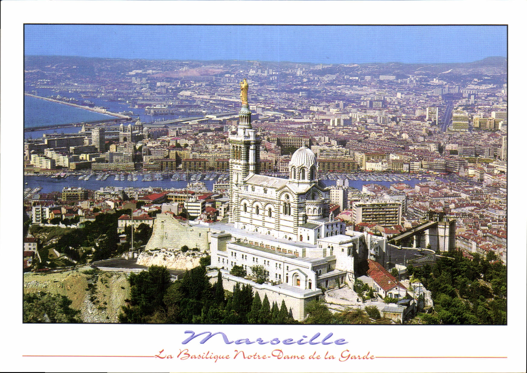 CPM Marseille La Basilique Notre Dame de la Garde 