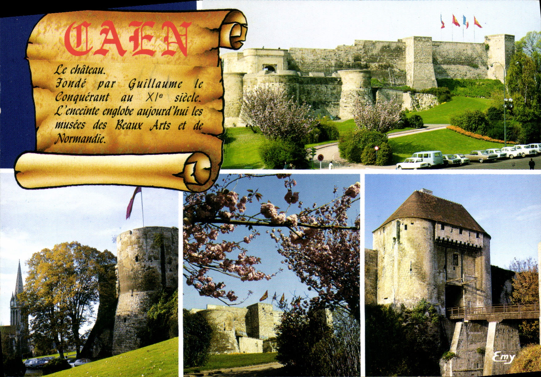 CPM En Normandie Caen Calvados le chateau fonde par Guillaume le Conquerant au XI siecle 