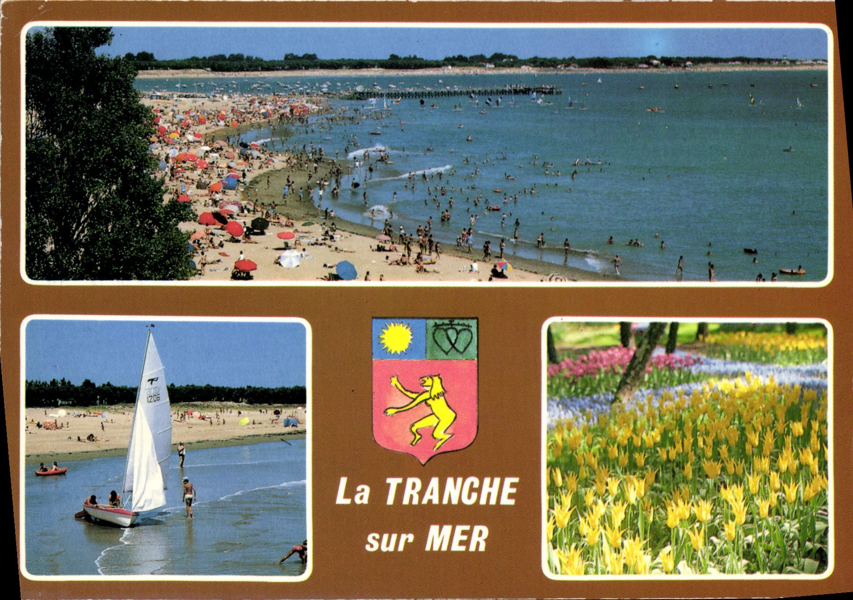 CPM La Vandee Touristique la Tranche sur Mer la plage les floralies 