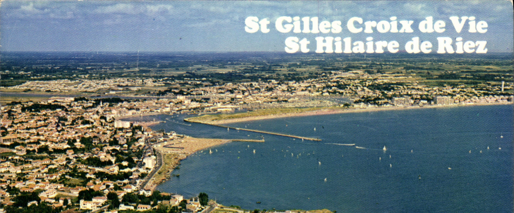 CPM St Gilles Croix de Vie St Hilaire de Riez Vendee Vue generale aerienne au premier plan la Cornic