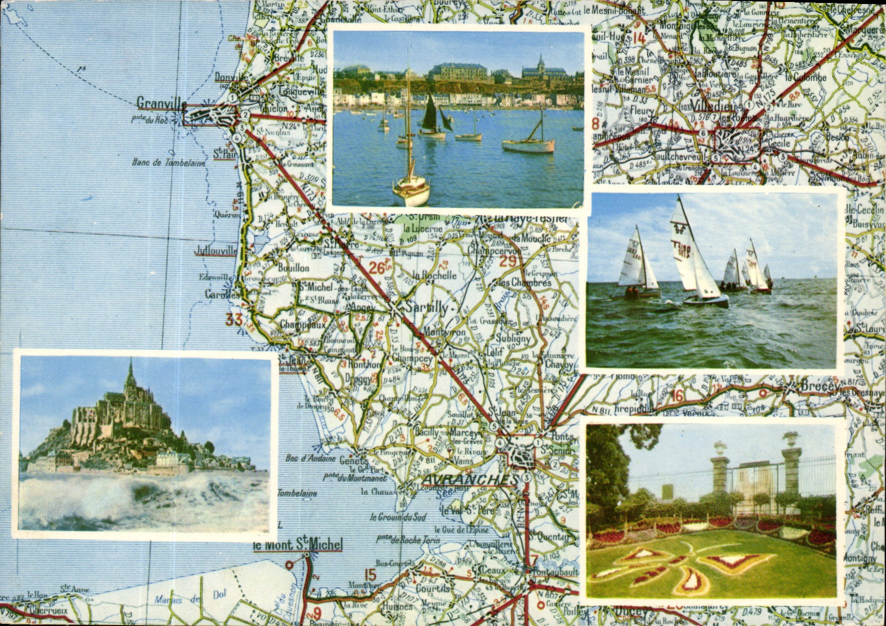 CPM Cote d'Emeraude Granville Voiliers en course Avranches Mont Saint Michel