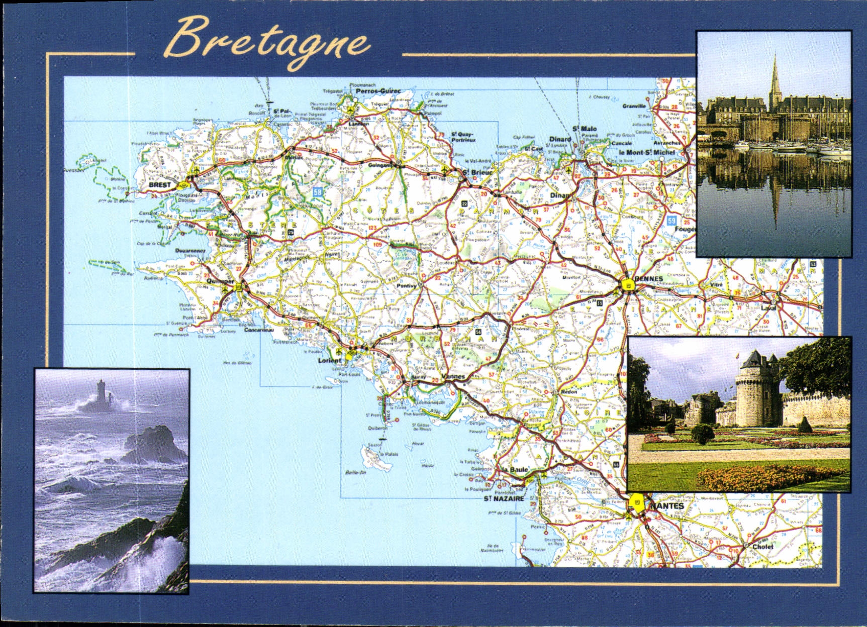 CPM La Bretagne Saint Malo la Pointe du Raz Vannes 