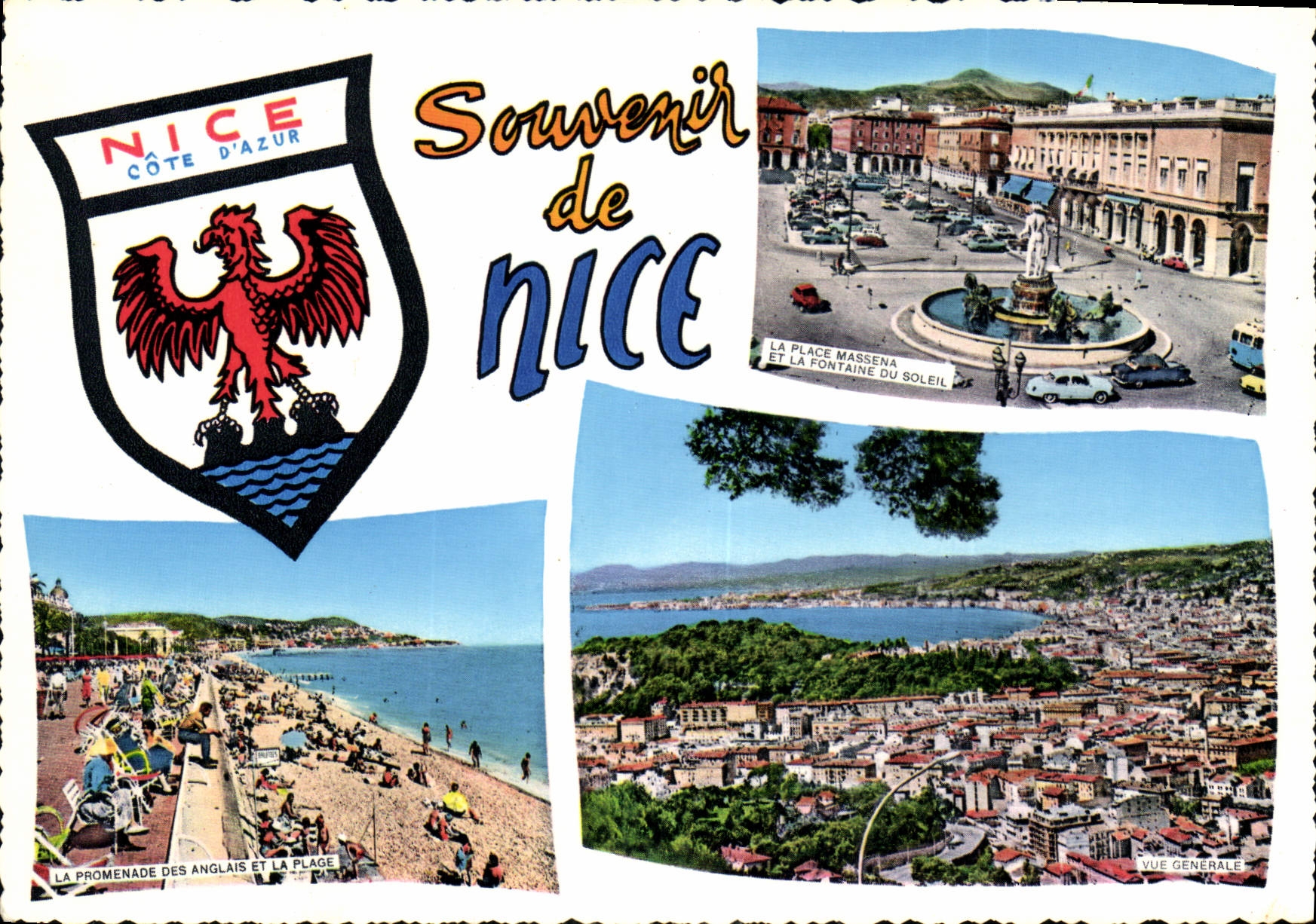 CPM La Cote d'Azur Souvenir de Nice 