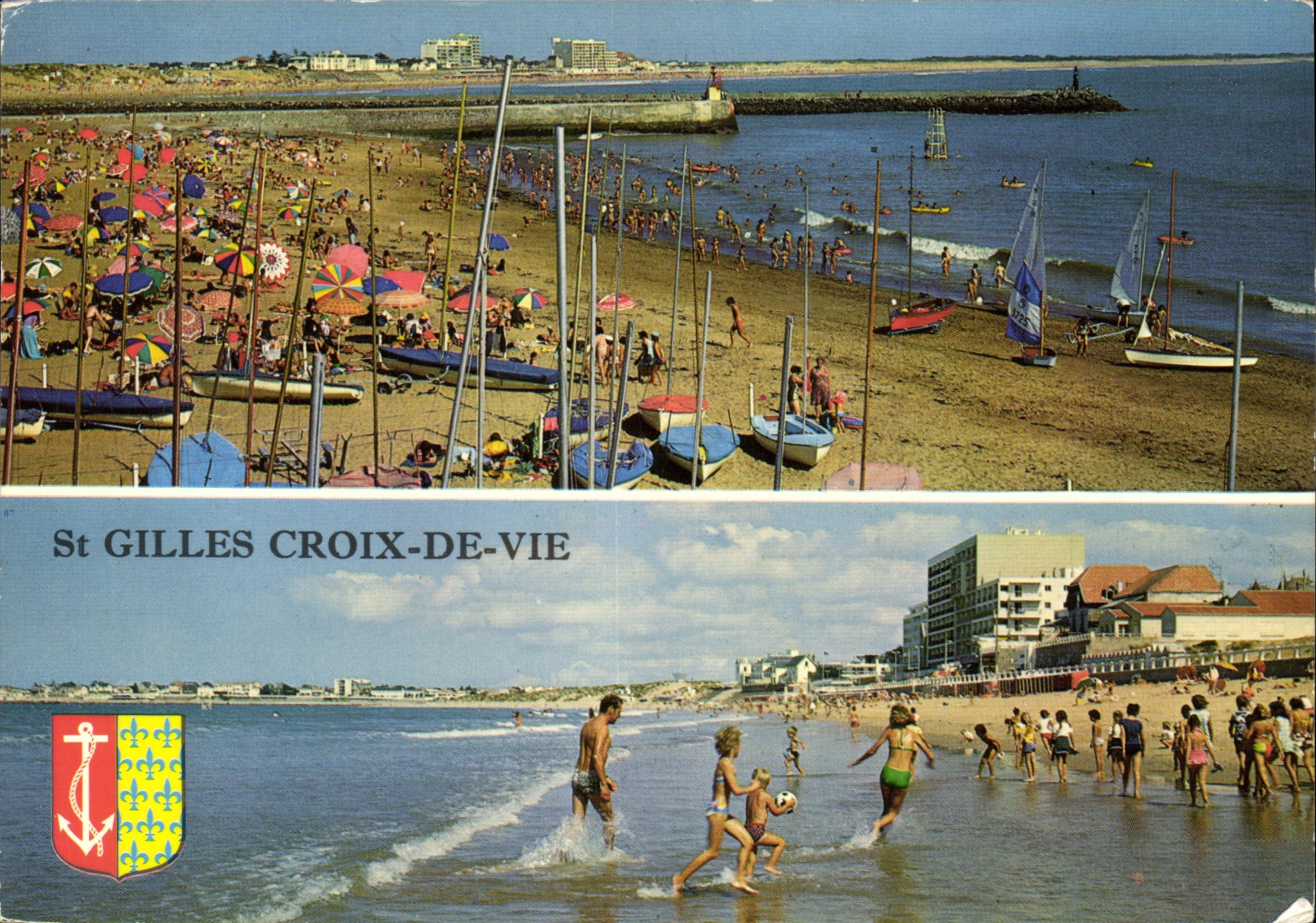 CPM La Vendee Touristique St Gilles Croix de Vie les Plages