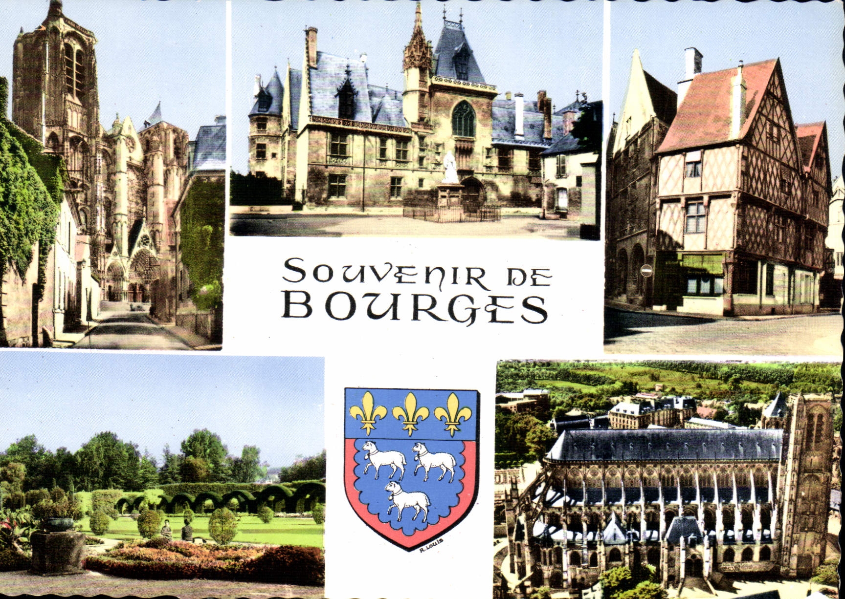 CPM Souvenir de Bourges 