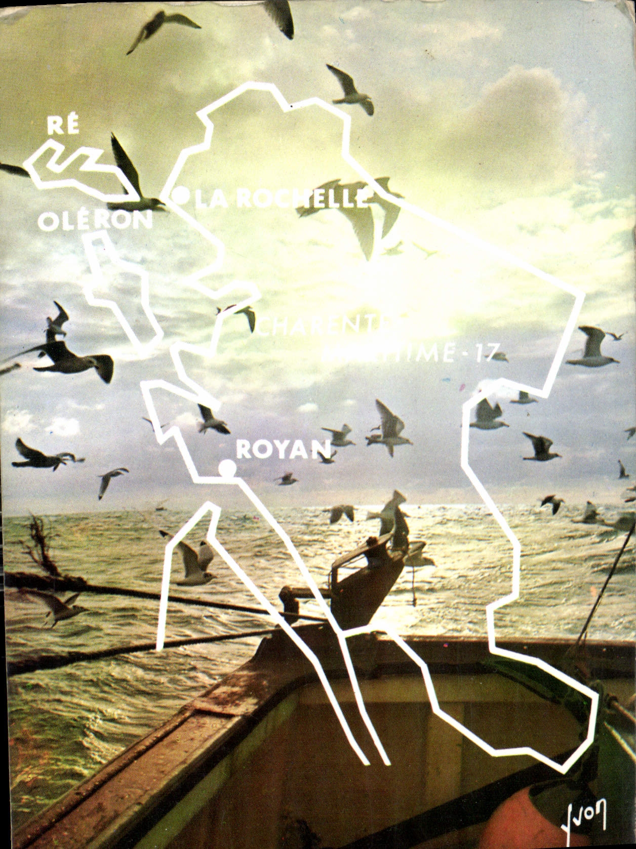 CPM Couleurs et Lumiere de France Charente Maritime Trace Geographique du Departement de la Charente
