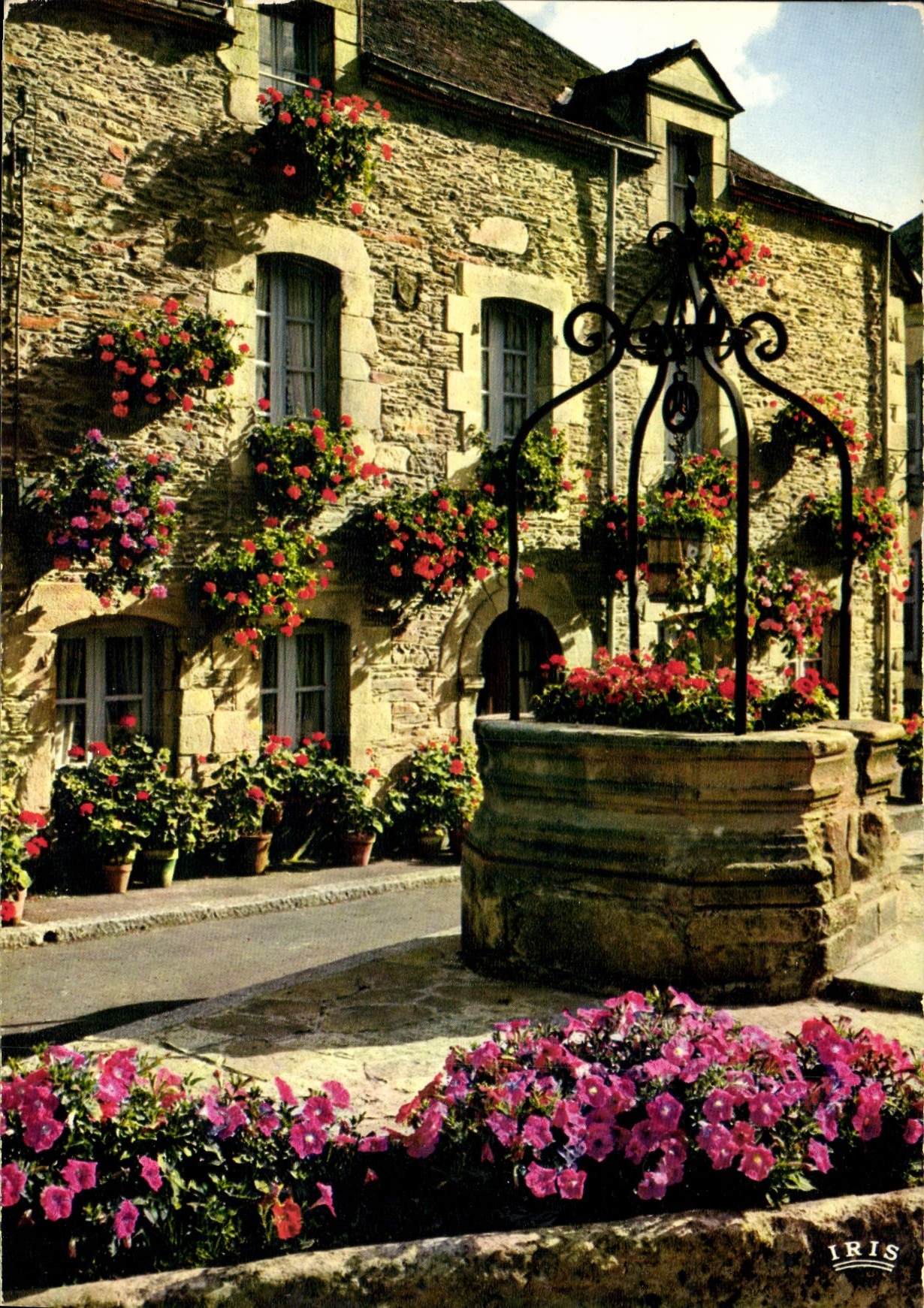 CPM Rochefort en Terre La puits fleuri