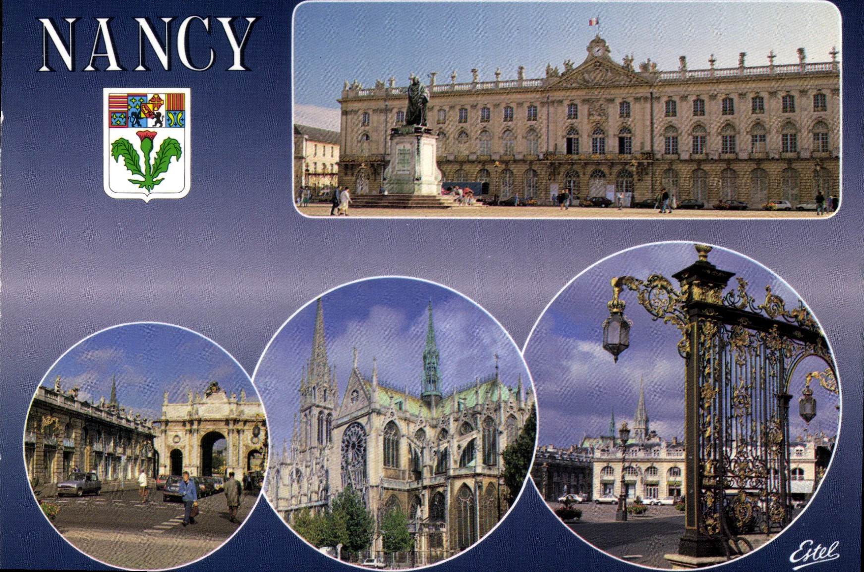 CPM Nancy Meurthe et Moselle L'Hotel de ville le plus vaste des cinq grands pavillons de Here 