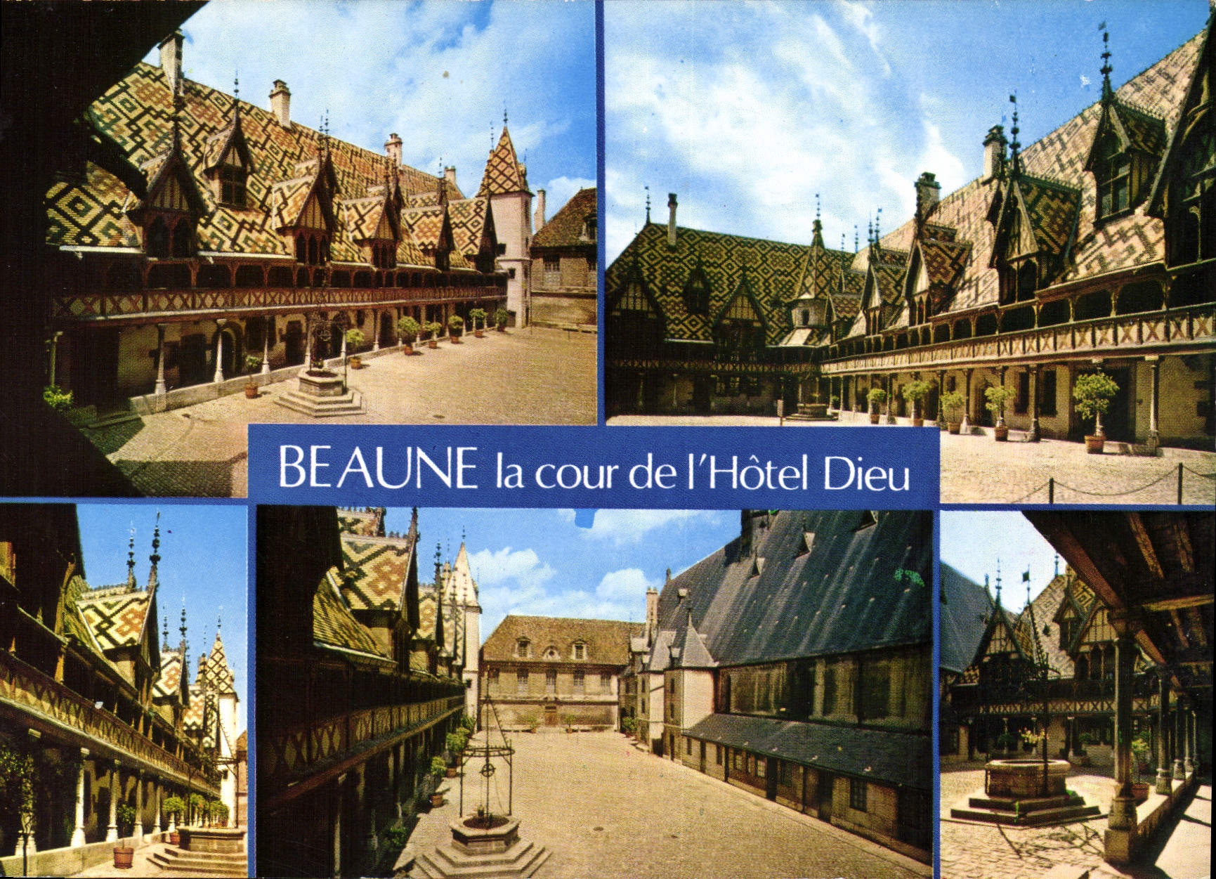 CPM Beaune la cour de l'Hotel Dieu 