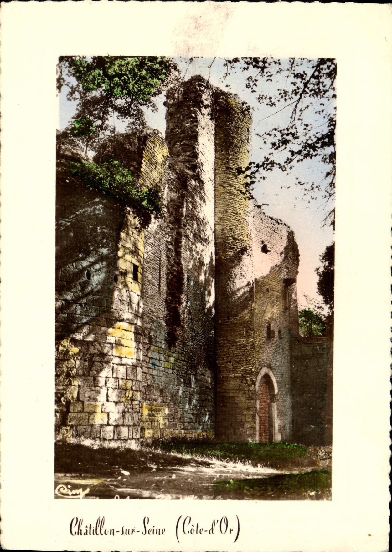CPM Chatillon sur Seine Cote d'Or Ruines du Chateau des Ducs de Bourgogne detruit sous Henri IV 