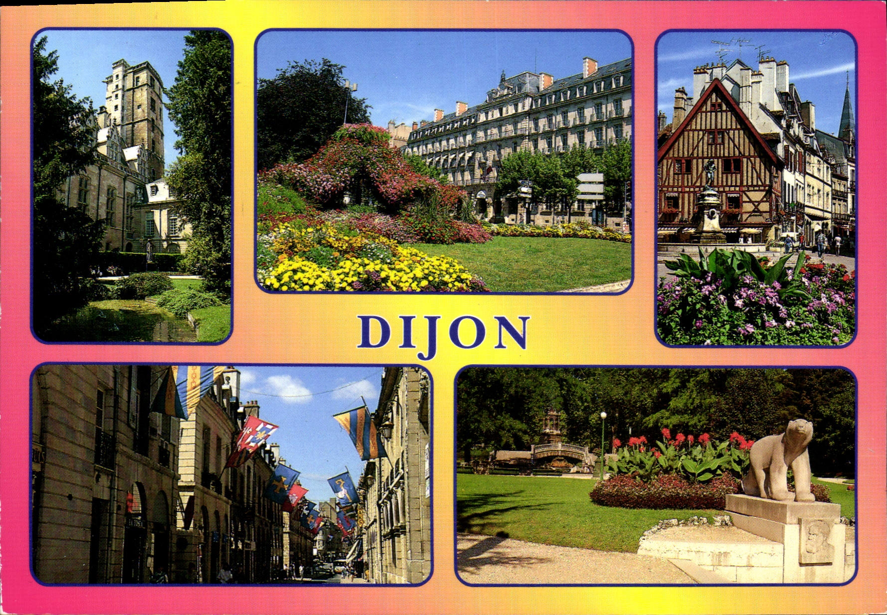 CPM Dijon Cote d'Or Tour Philippe le Bon Place Darcy 