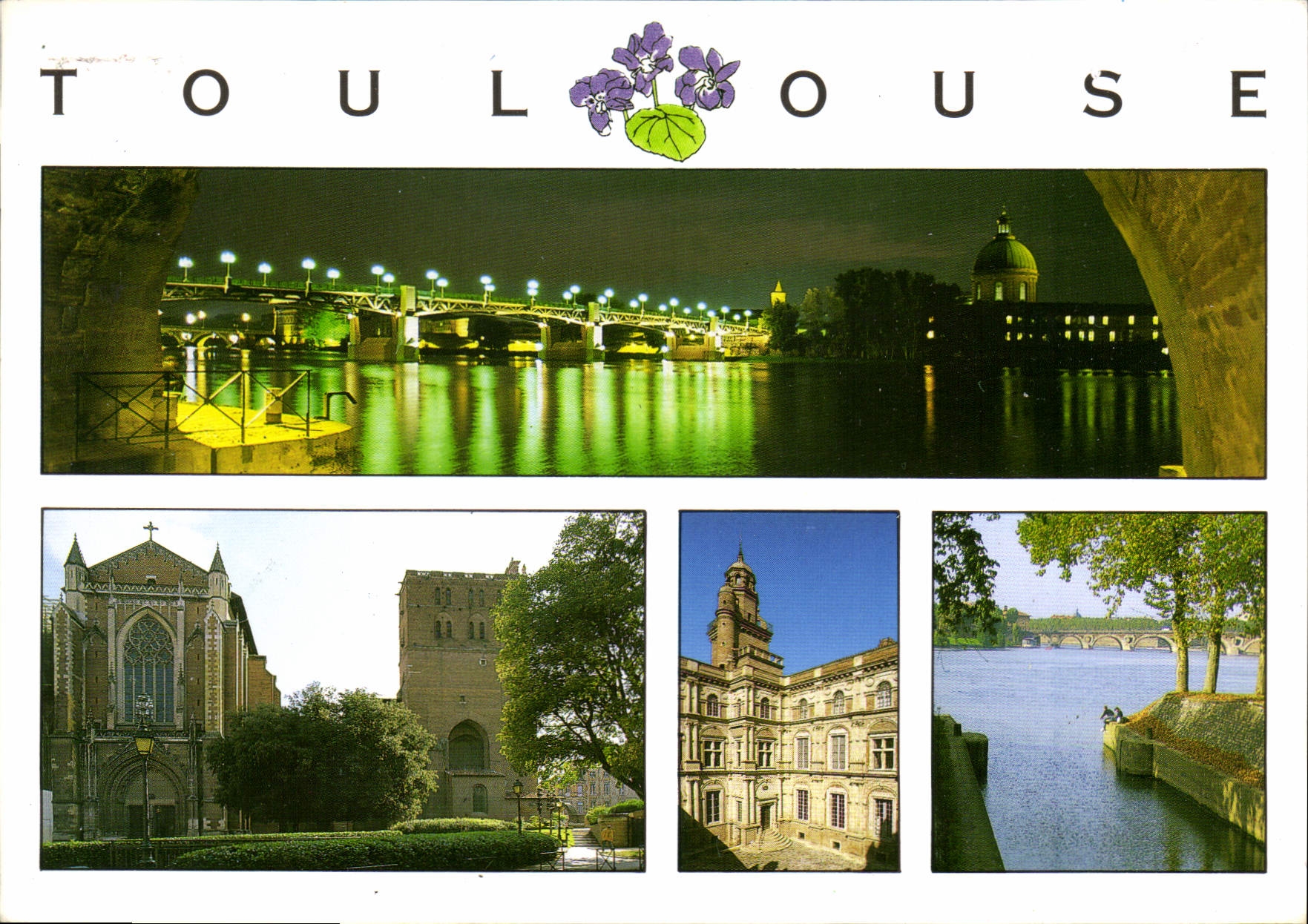 CPM Toulouse La Garonne au pont St Pierre 