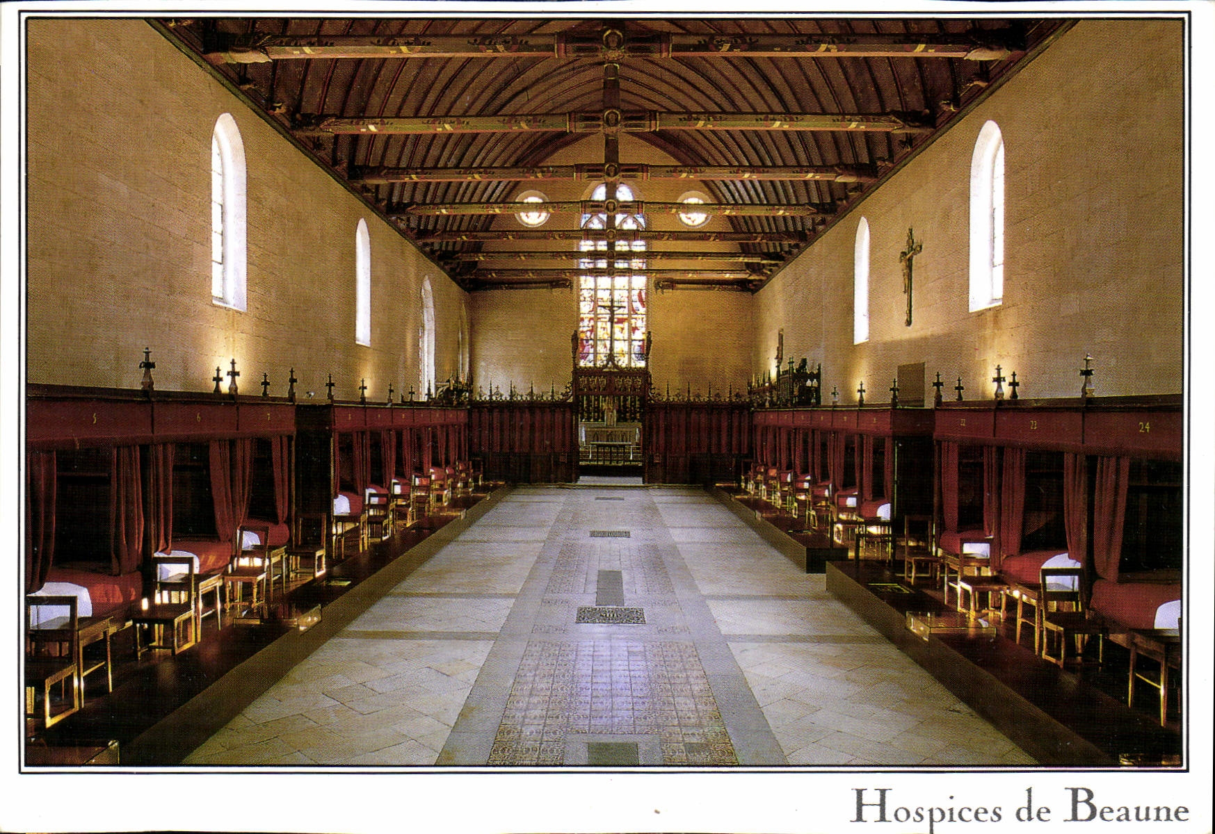 CPM L'Hotel Dieu de Beaune La salle des Povres au fond de la chapelle Paupers Gallery 