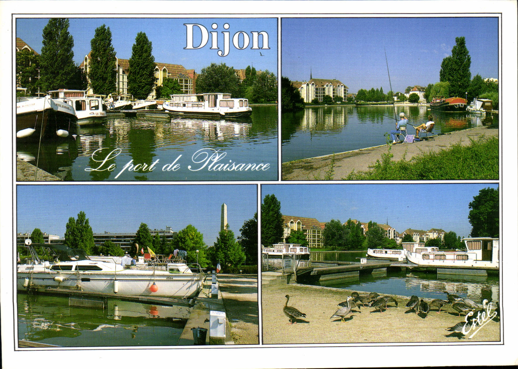 CPM Dijon Cote d'Or Le Port de Plaisance sur le canal de Bourgogne 