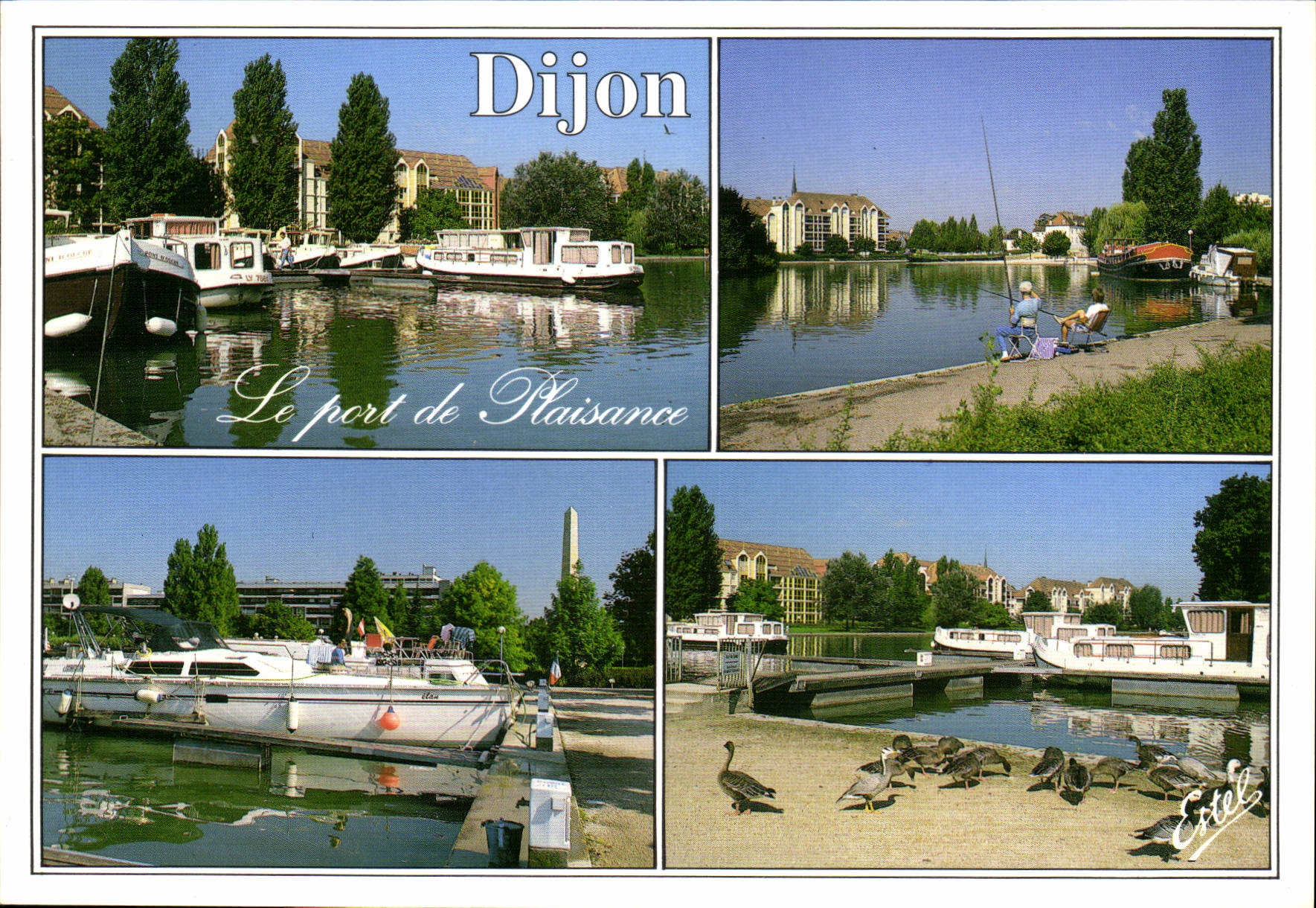 CPM Dijon Cote d'Or Le Port de plaisance sur le canal de Bourgogne 