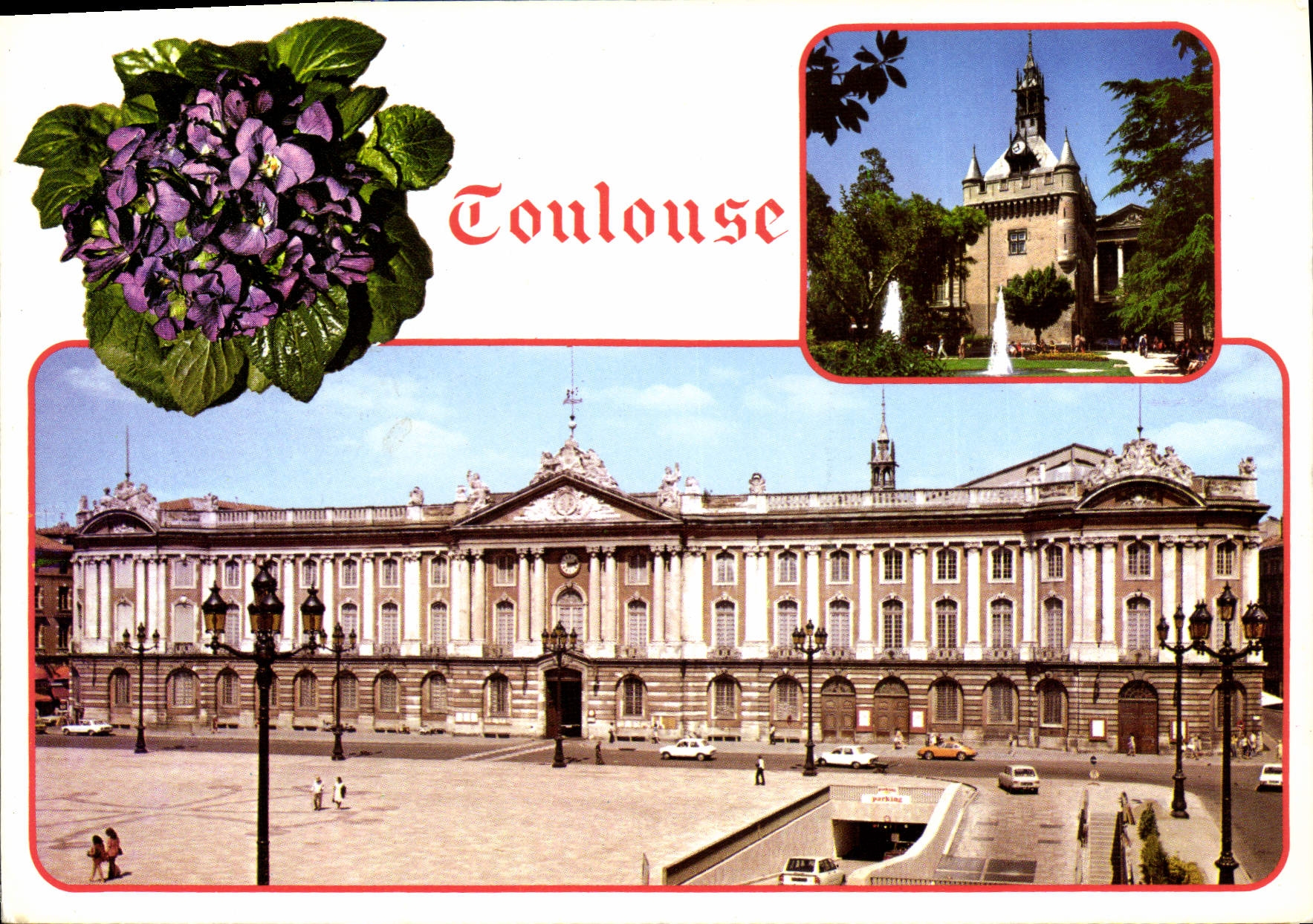 CPM Toulouse Ville d'Art La Place et le donjon du Capitole 