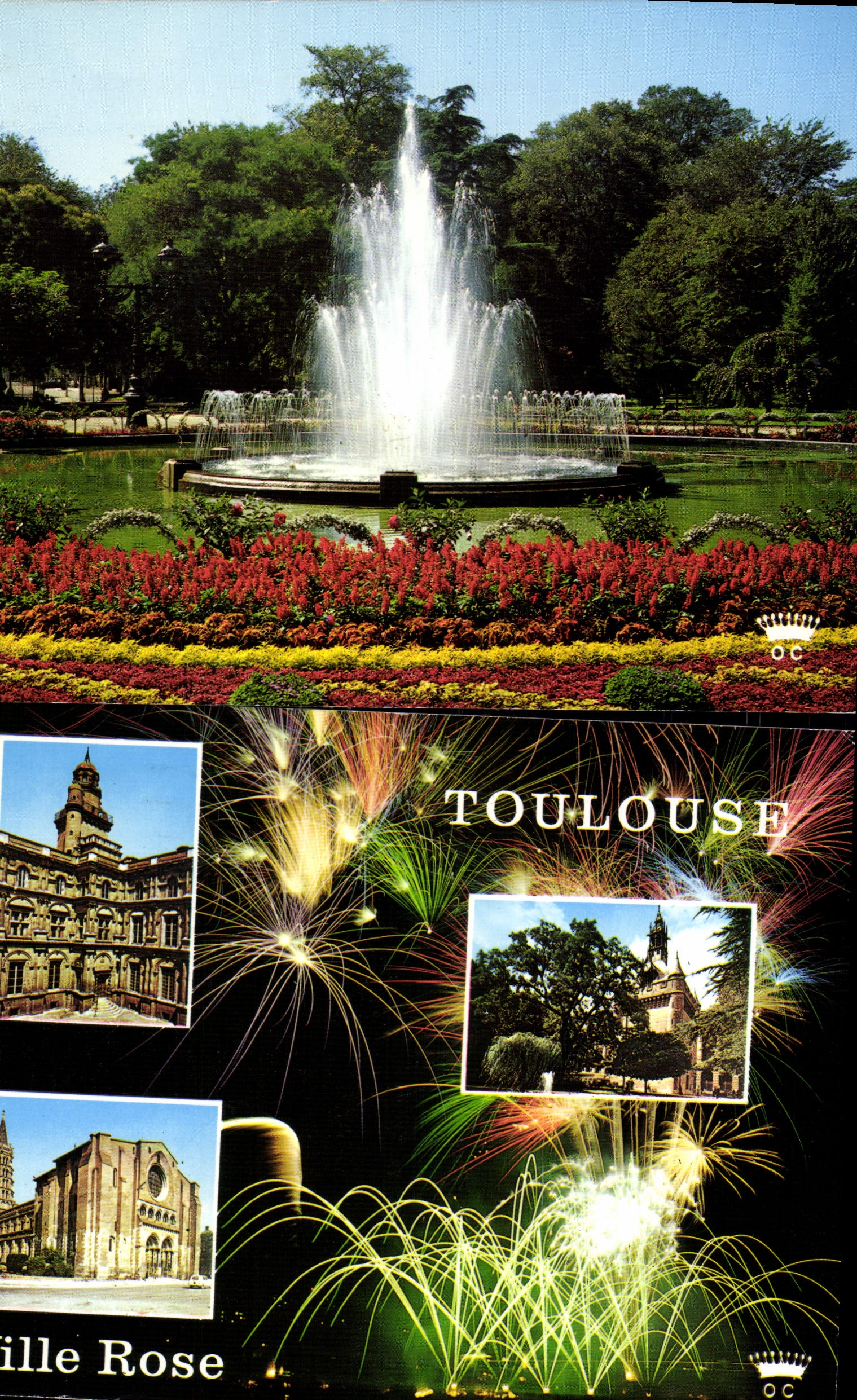 CPM Toulouse Ville d'Art Cite des Violettes Jardin du Grand Rond 