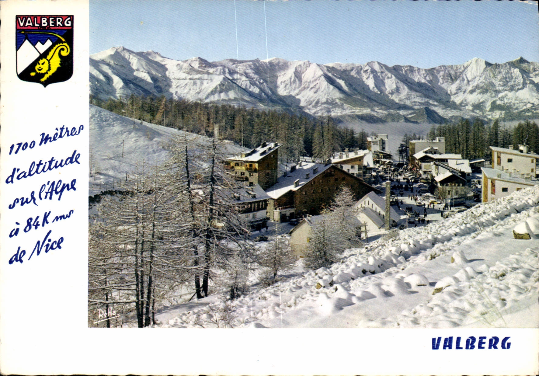 CPM Les Alpes Maritimes Valberg Vue generale et la chaine du Saint Honorat