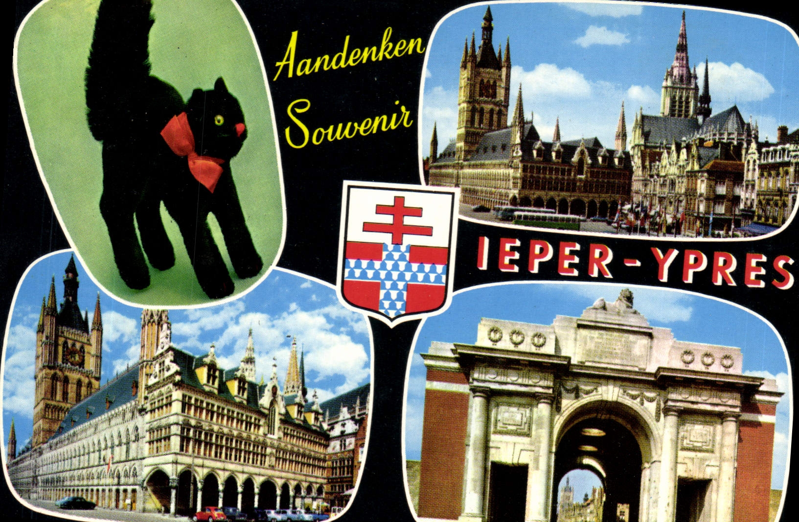 CPM Aandenken Souvenir Ieper Ypres 
