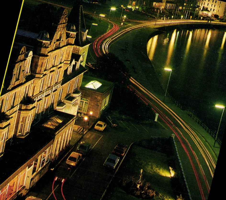 CPM Oban at Night Viewed from St Columbia Cathedral Tower Oban Argyll