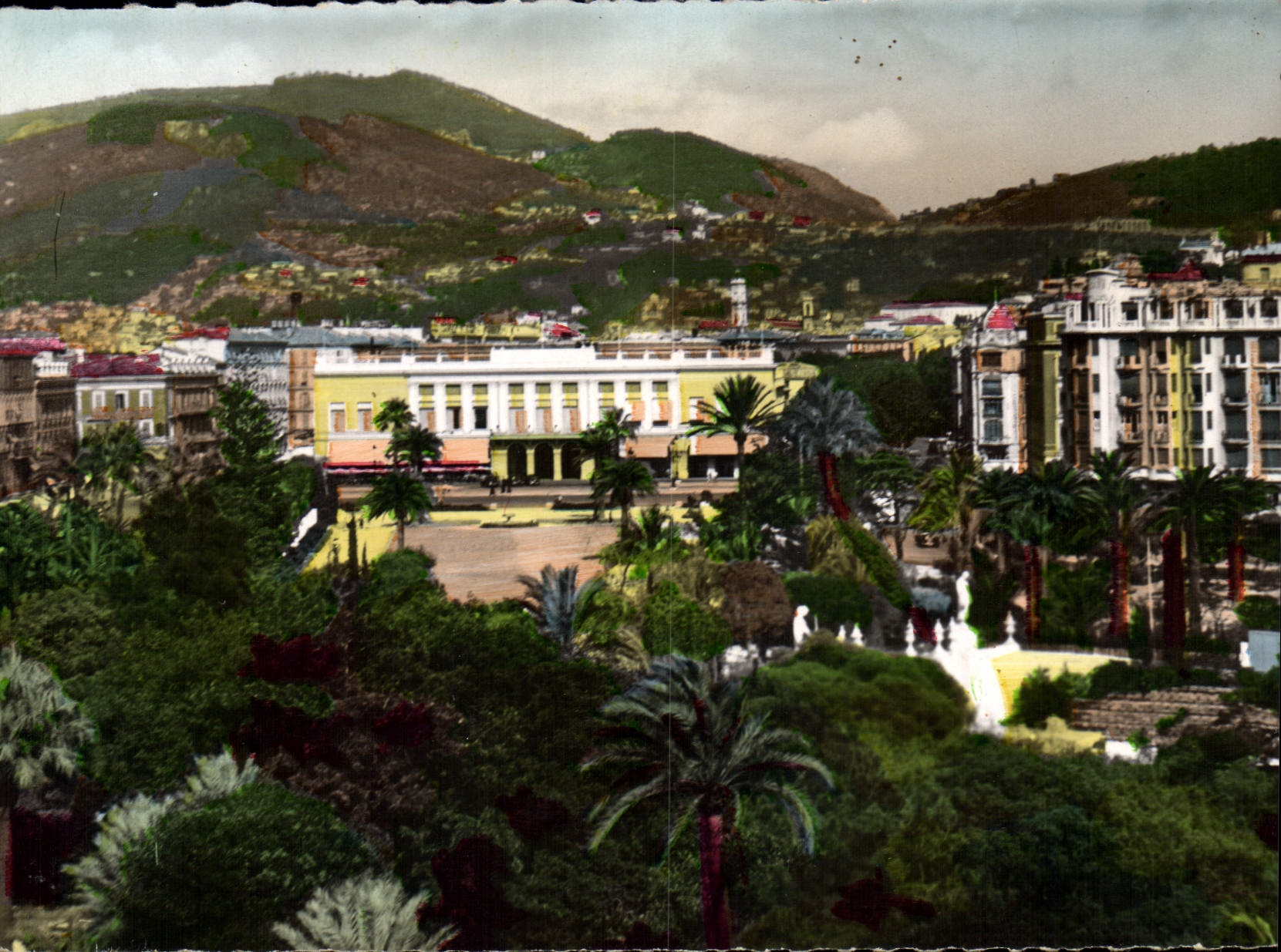 CPM La Cote d'Azur Nice Le Jardin Albert 1er et le casino municipal