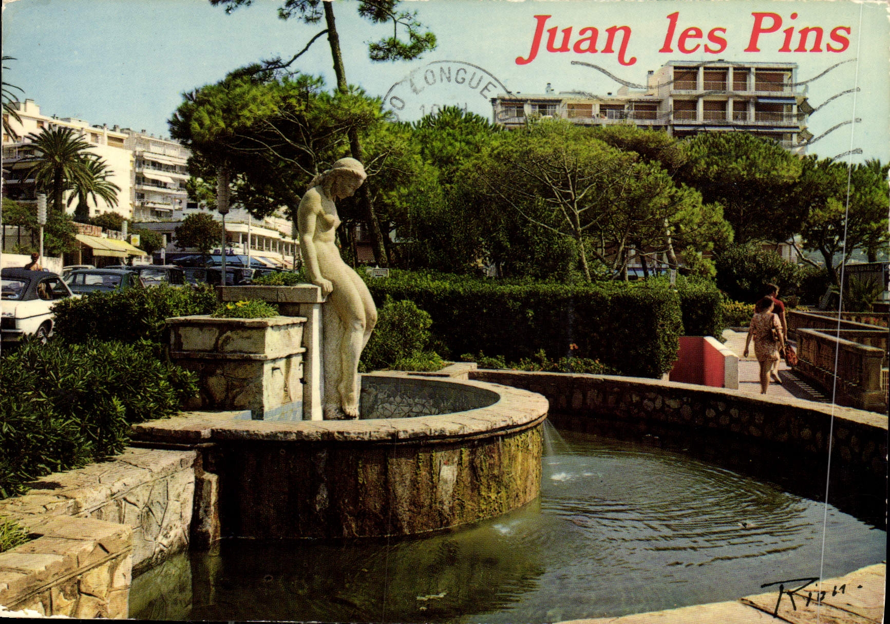 CPM La Cote d'Azur inoubliable Juan les Pins Dans les Nouveaux Jardins 