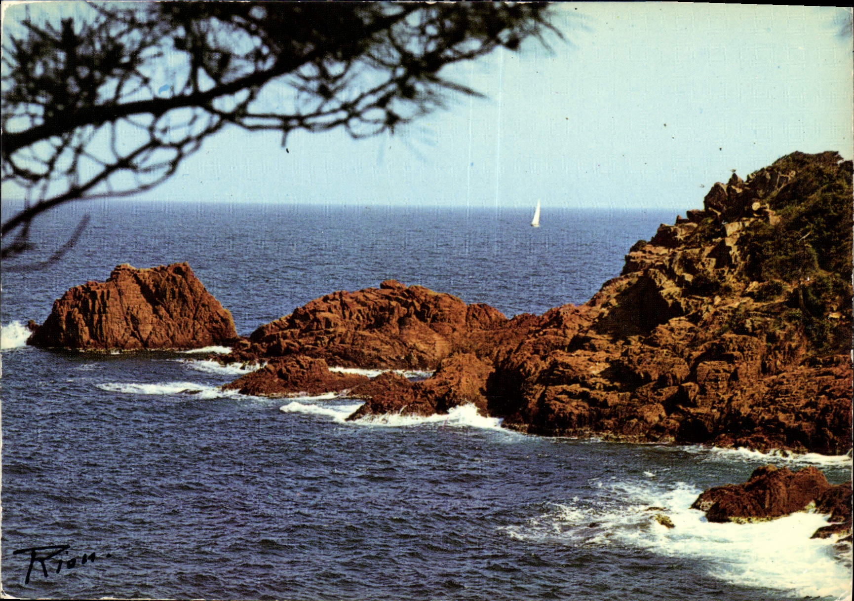 CPM La Cote d'Azur inoubliable la Corniche d'Or les Roches rouges du Trayas 