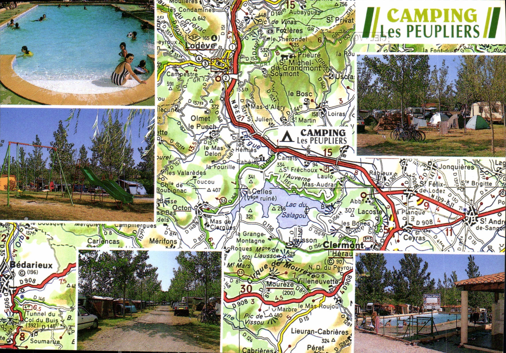 CPM Camping Caravaning Les Peupliers Cartels du Bosc 