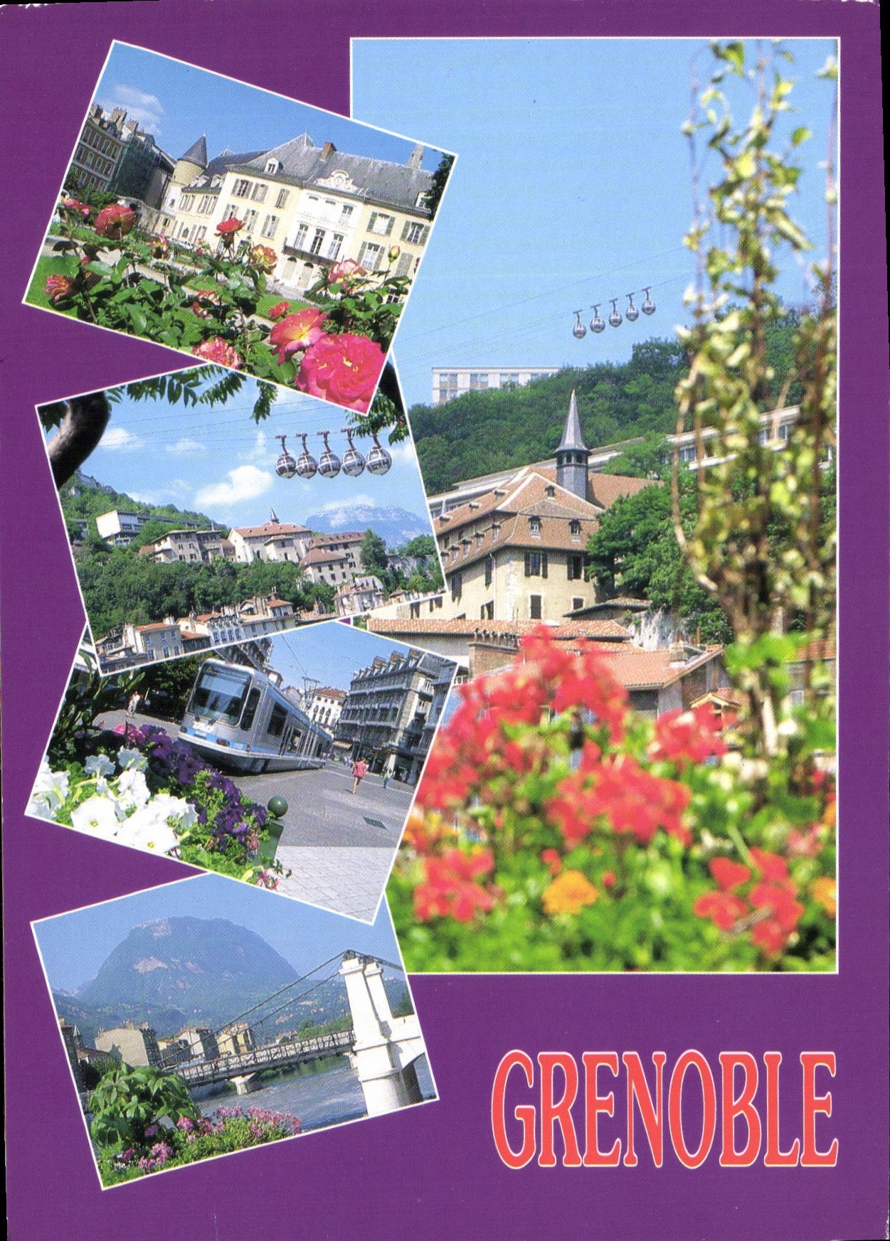 CPM Grenoble Dauphine France Isere Sainte Marie d'en Haut le Jardin de Ville et le Chateau du duc de