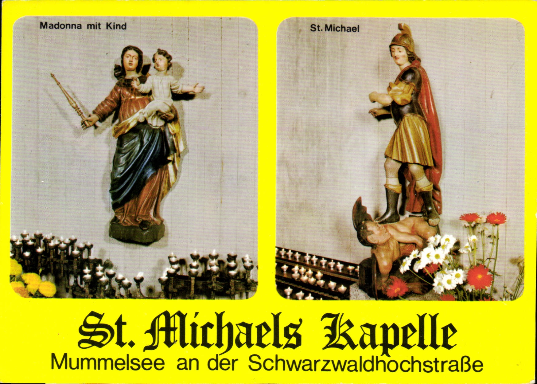 CPM St Michaels Kapelle Mummelsee Madonna mit kind Oberrhein St Michael Tessin Kath Ptarramt Seebach