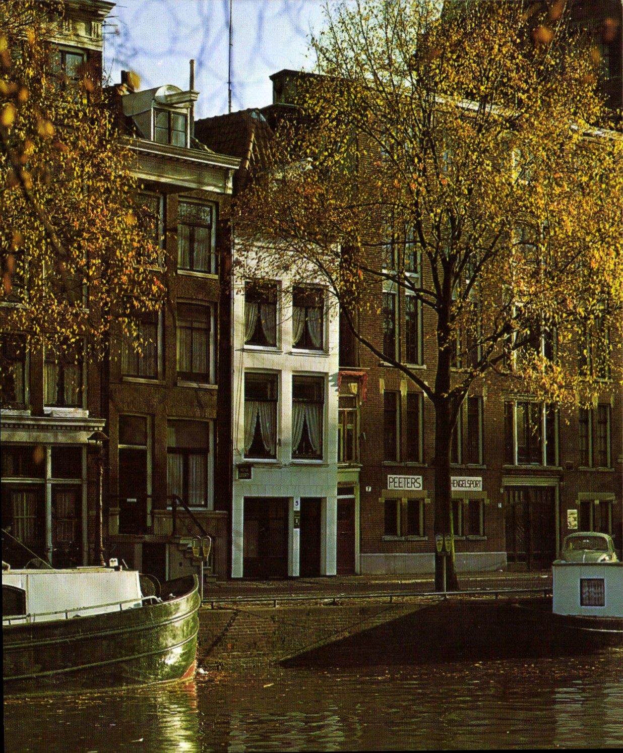 CPM Amsterdam Holland Singel avec la plus petite maison d'Amsterdam