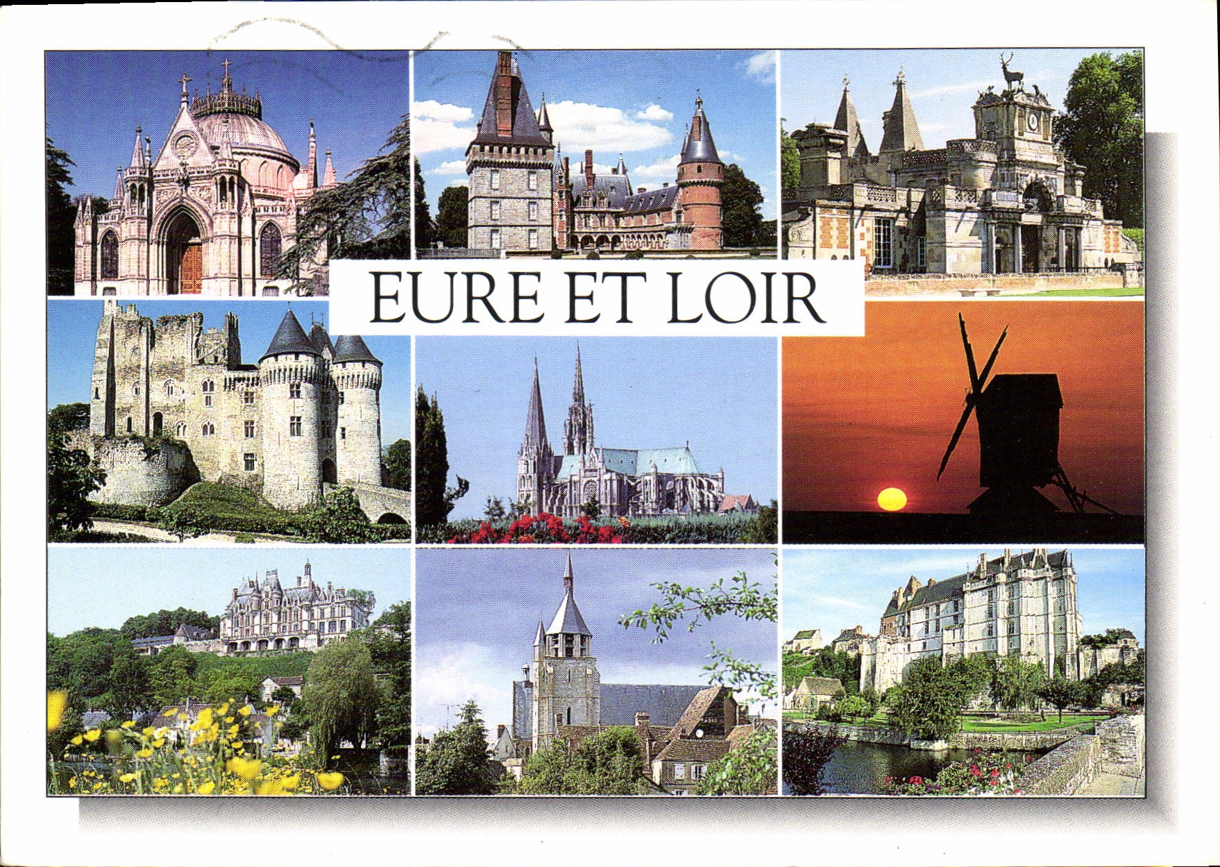 CPM Eure et Loir Dreux Maintenon Anet Nogent le Rotrou Chartres Moulin de Beauce Montigny le Gannelo