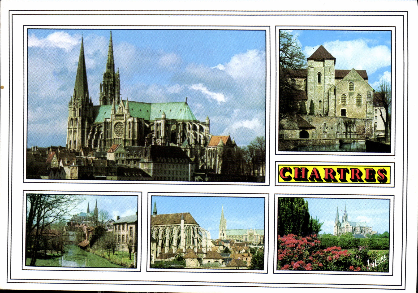 CPM Les Merveilles de Chartres Eure et Loir la Cathedrale XII siecle l'Eglise Saint Andre XII siecle