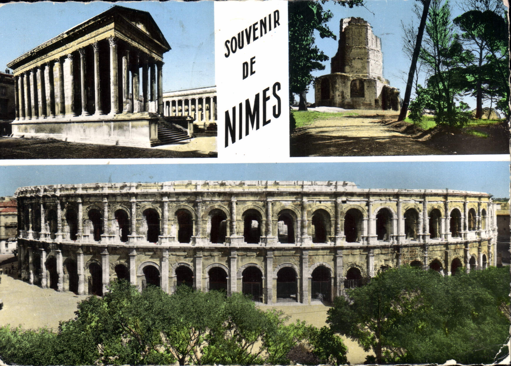 CPM Souvenir de Nimes 