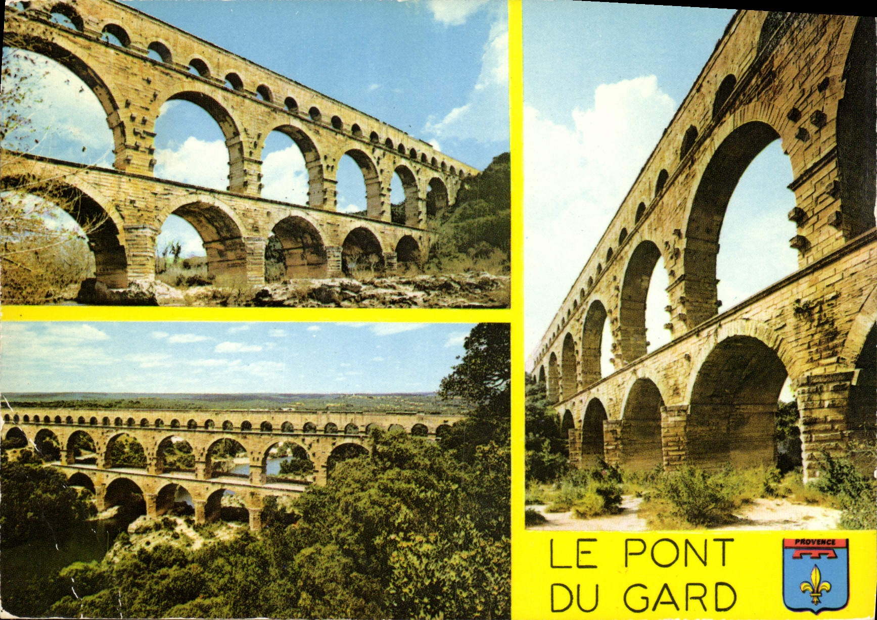 CPM Le Pont du Gard Aqueduc Romain construit avant l'ete chretienne sur l'ordre d'Agrippa 