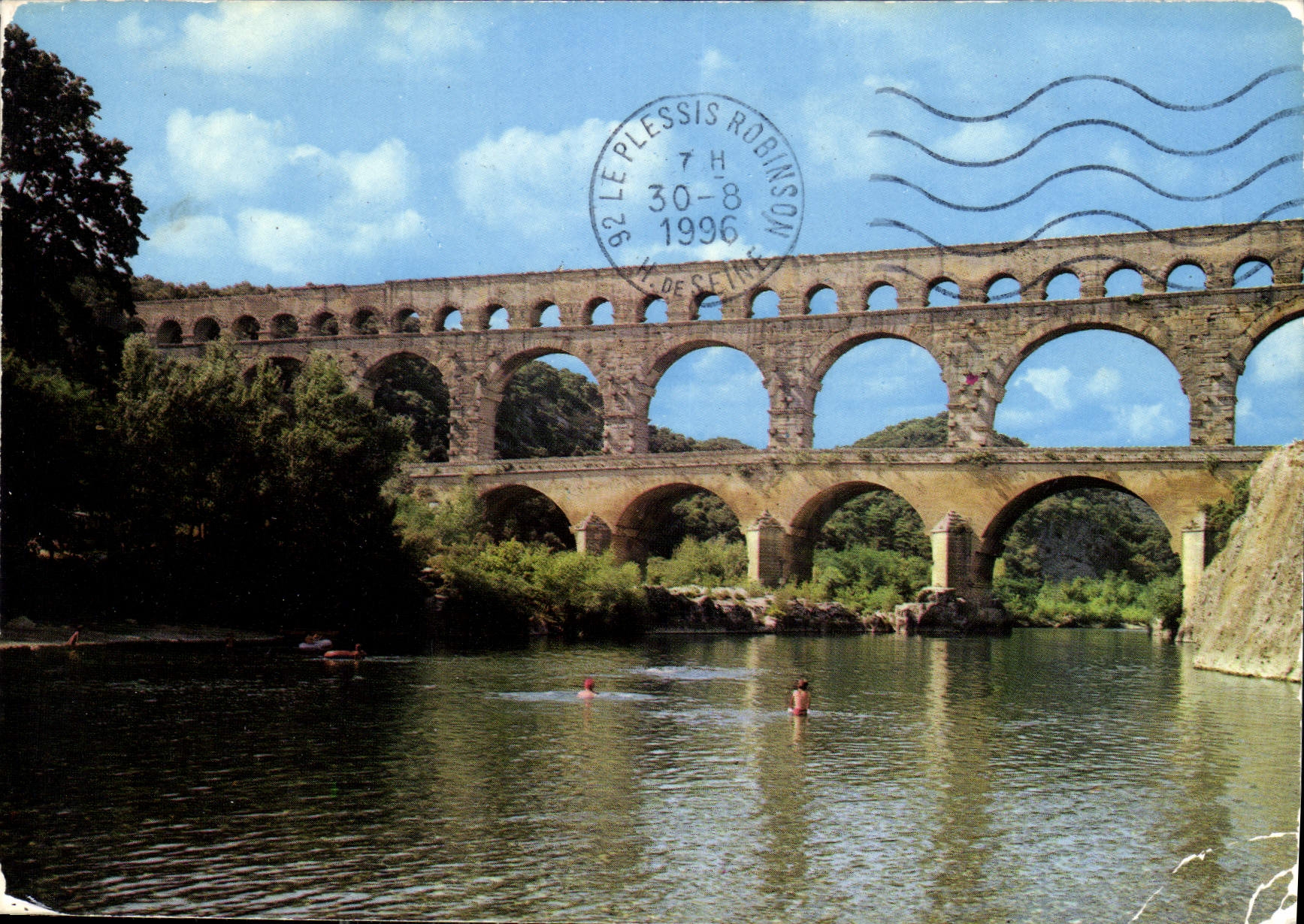 CPM Le port du Gard construit sur l'orde d'Agrippa vers l'an 19 avant JC pour alimenter Nimes en eau