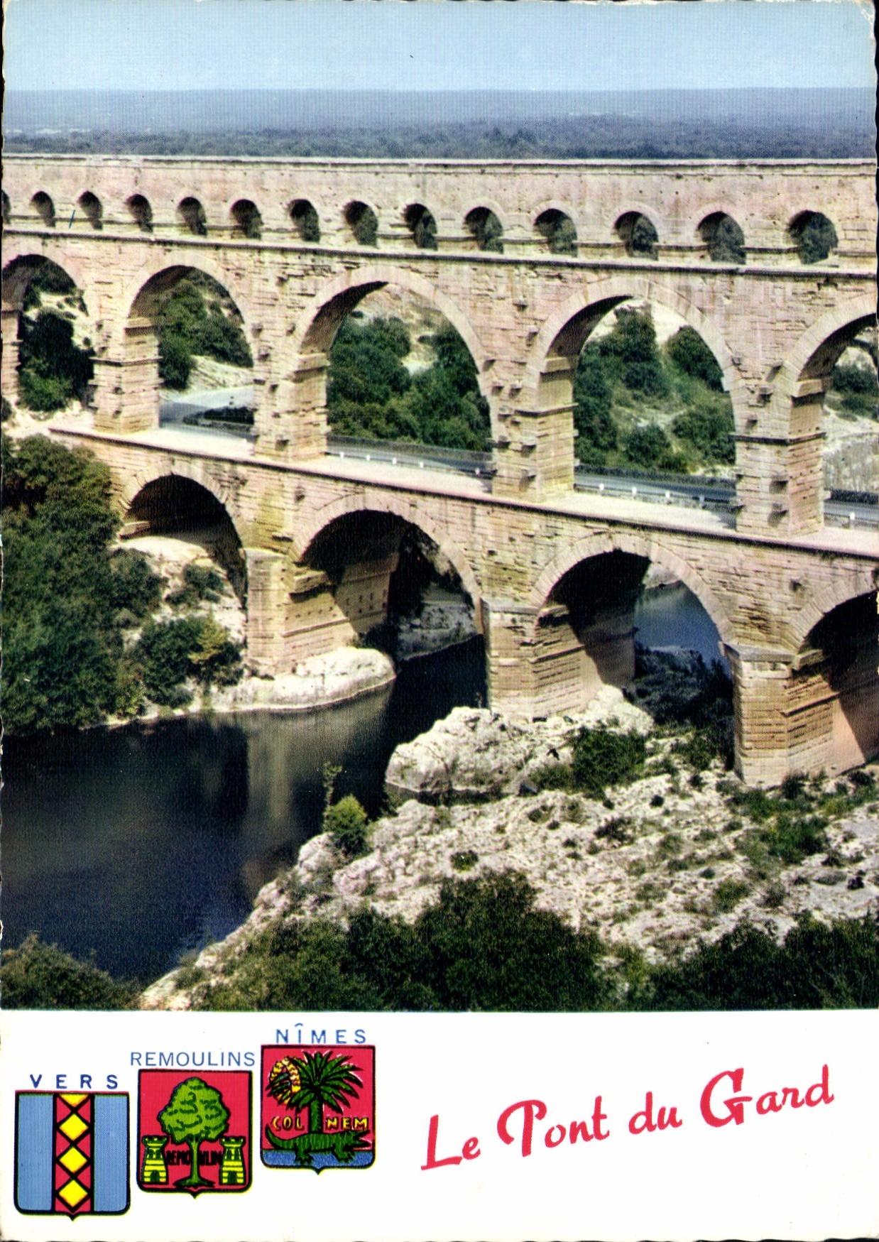 CPM Le Pont du Gard Gard Aqueduc Romain agrippa gendre de l'Empereur Auguste