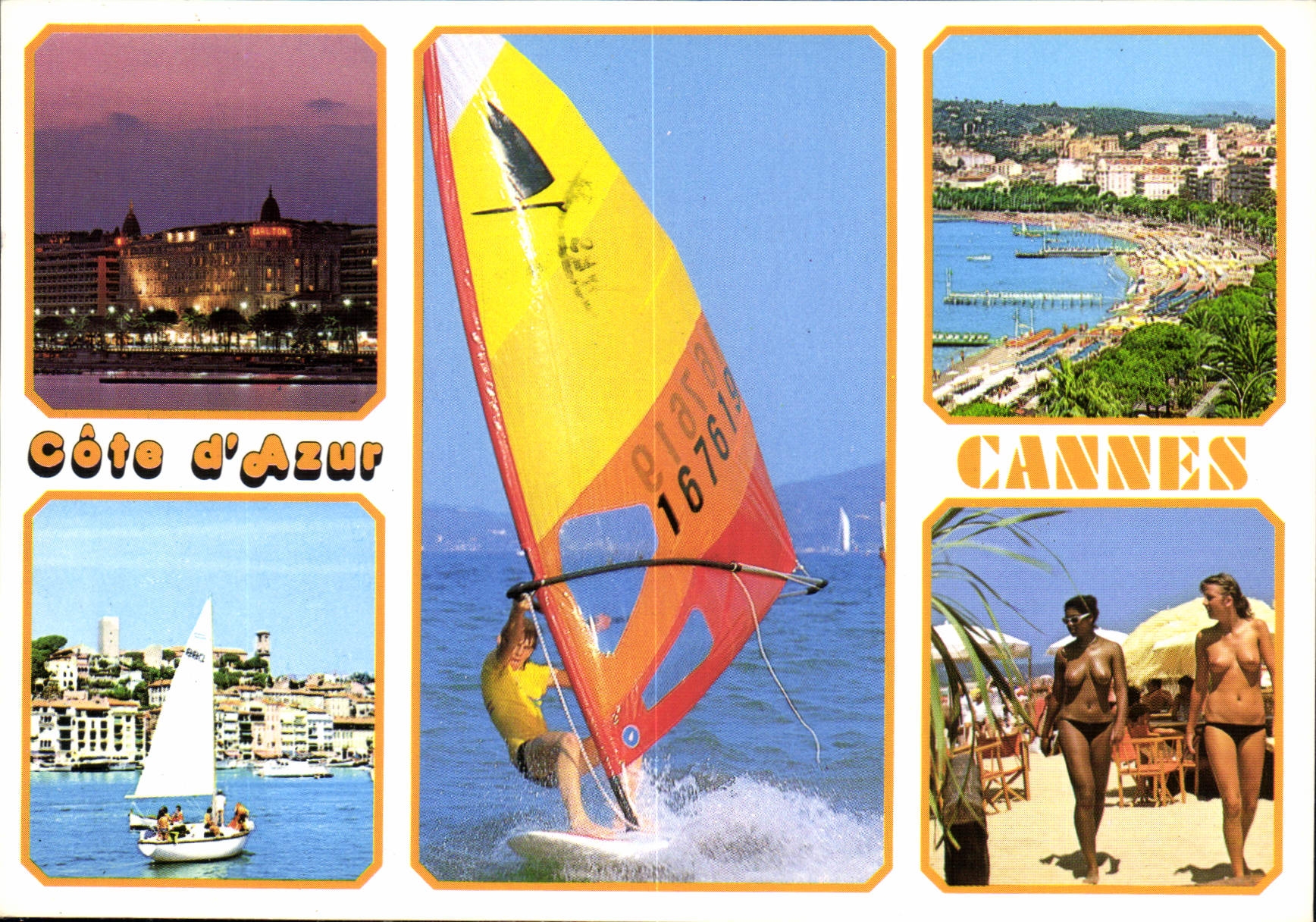 CPM Cote d'Azur Planche a voile