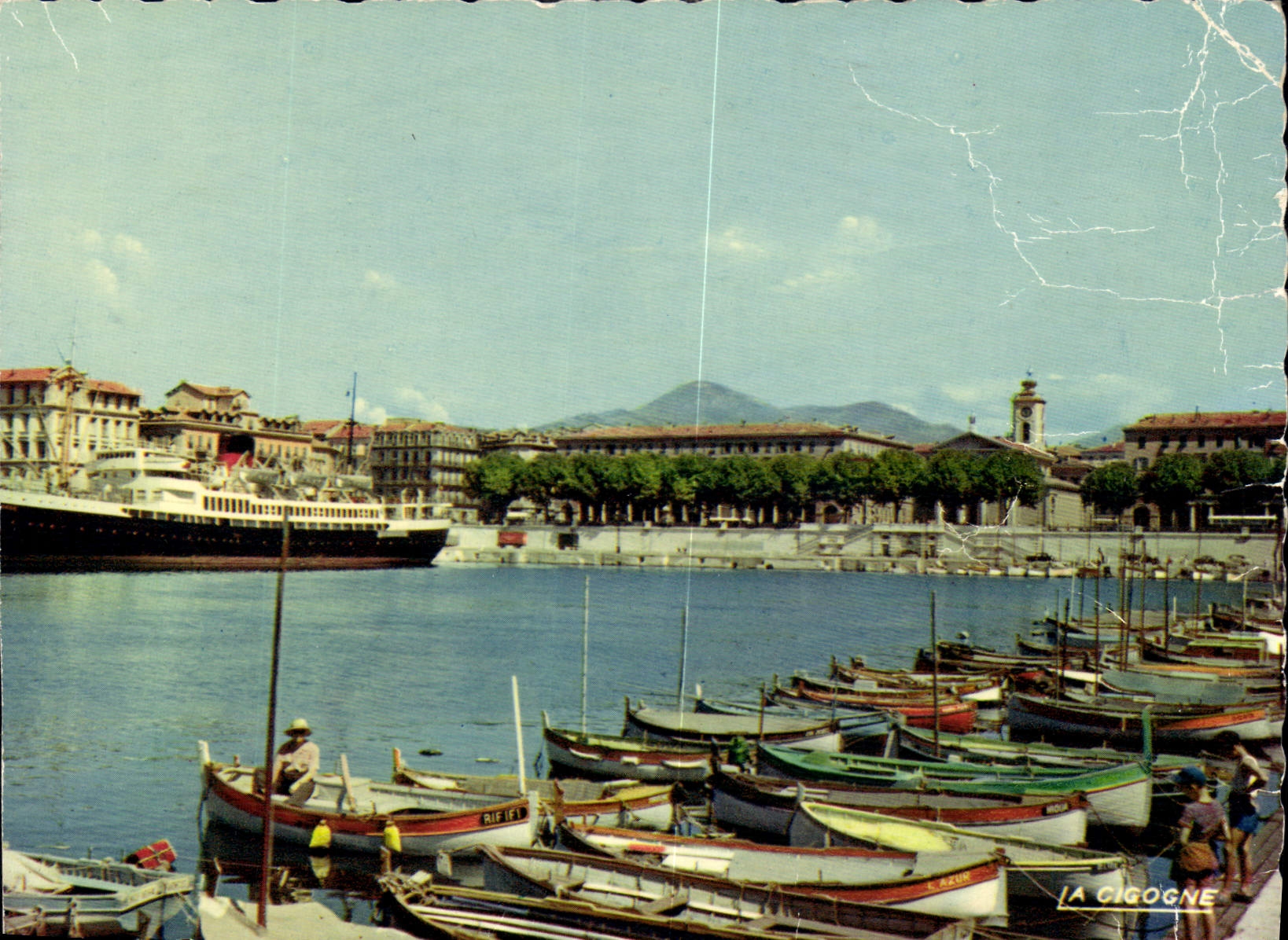 CPM Nice le Port et le Courrier pour la Corse 