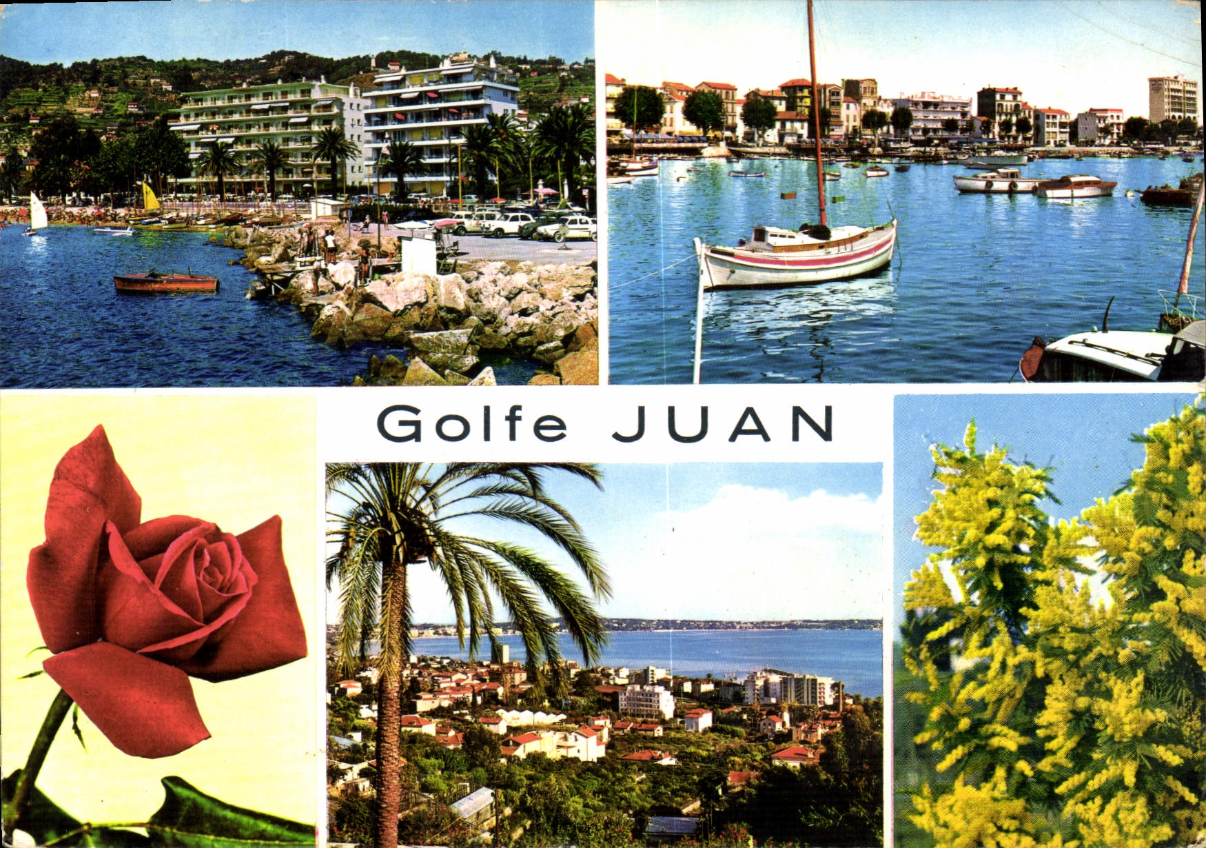 CPM La Cote d'Azur Golfe Juan le coin du Port le port vue generale 